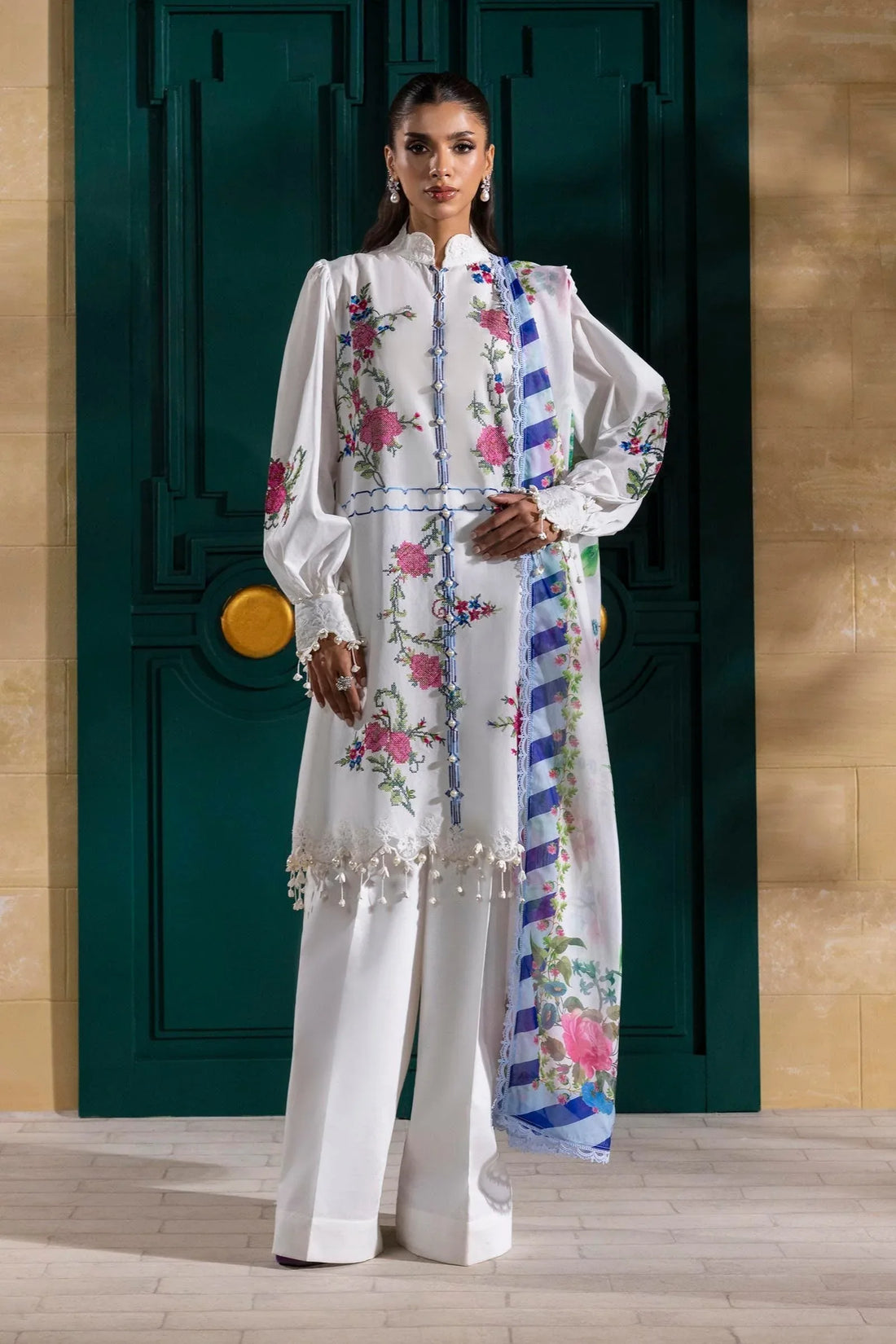 Sana Safinaz | Muzlin Spring 25 | M251-013A-3CL - Rang-e-Khaas