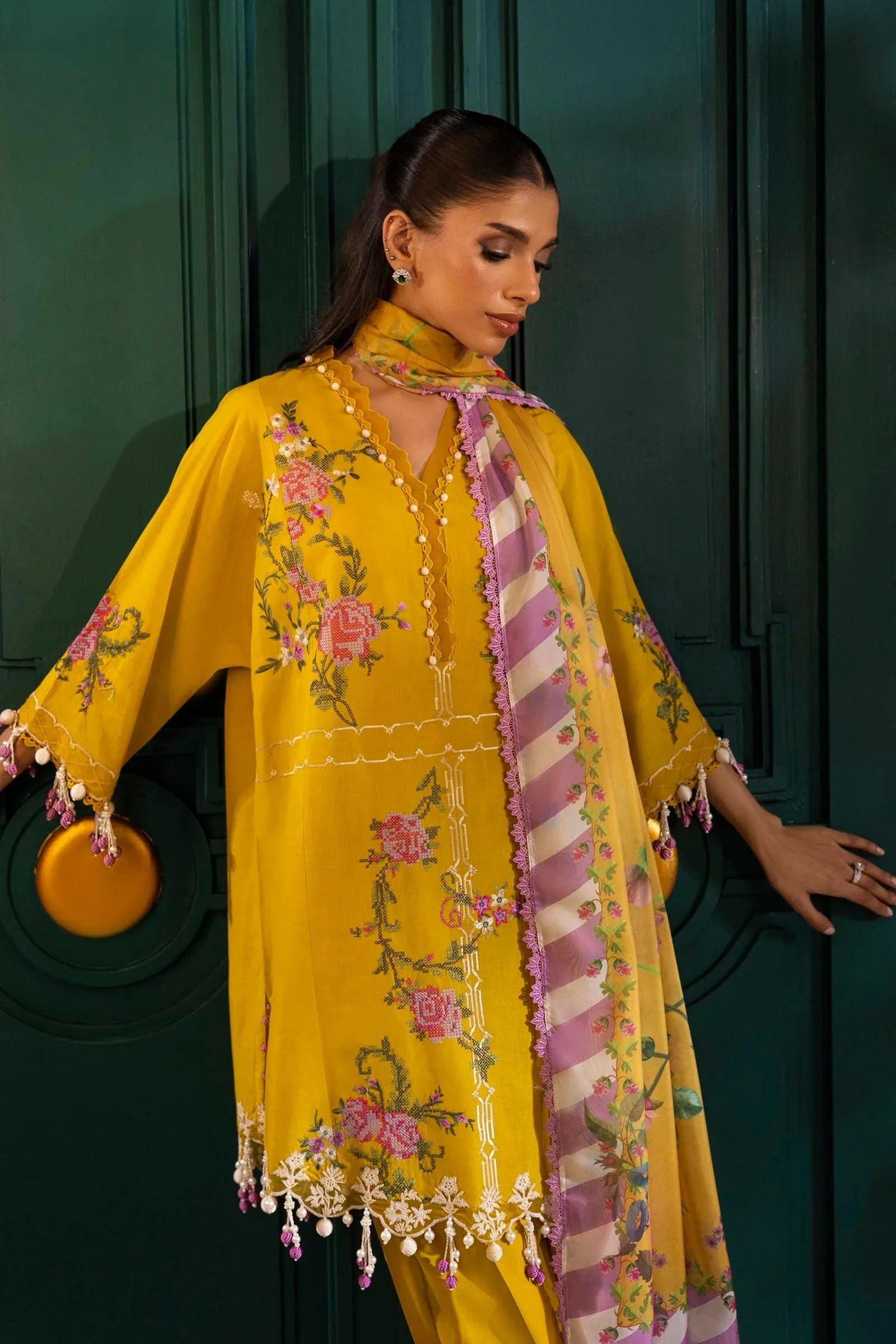 Sana Safinaz | Muzlin Spring 25 | M251-013B-3CL - Rang-e-Khaas