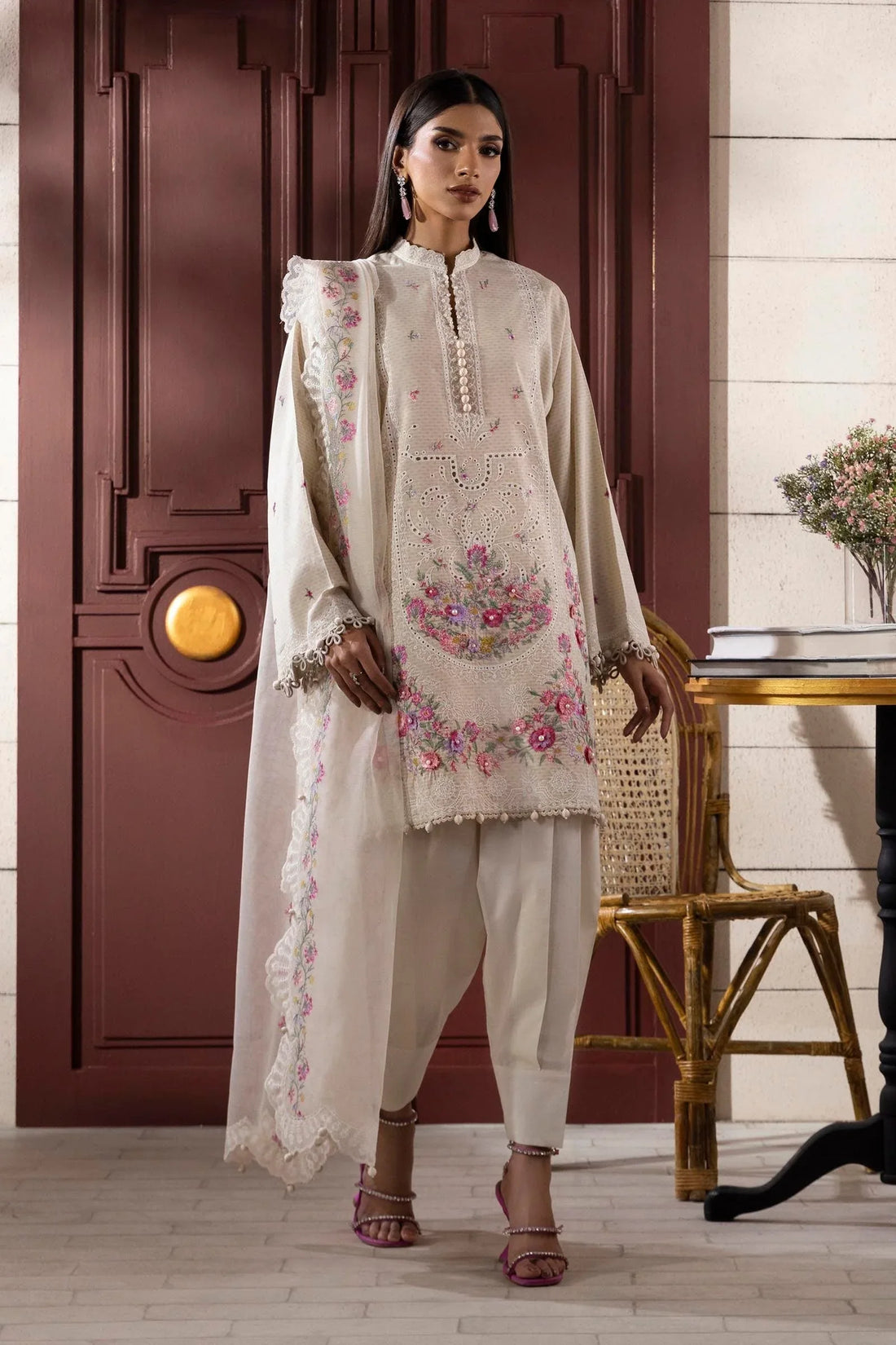 Sana Safinaz | Muzlin Spring 25 | M251-014A-3CT - Rang-e-Khaas