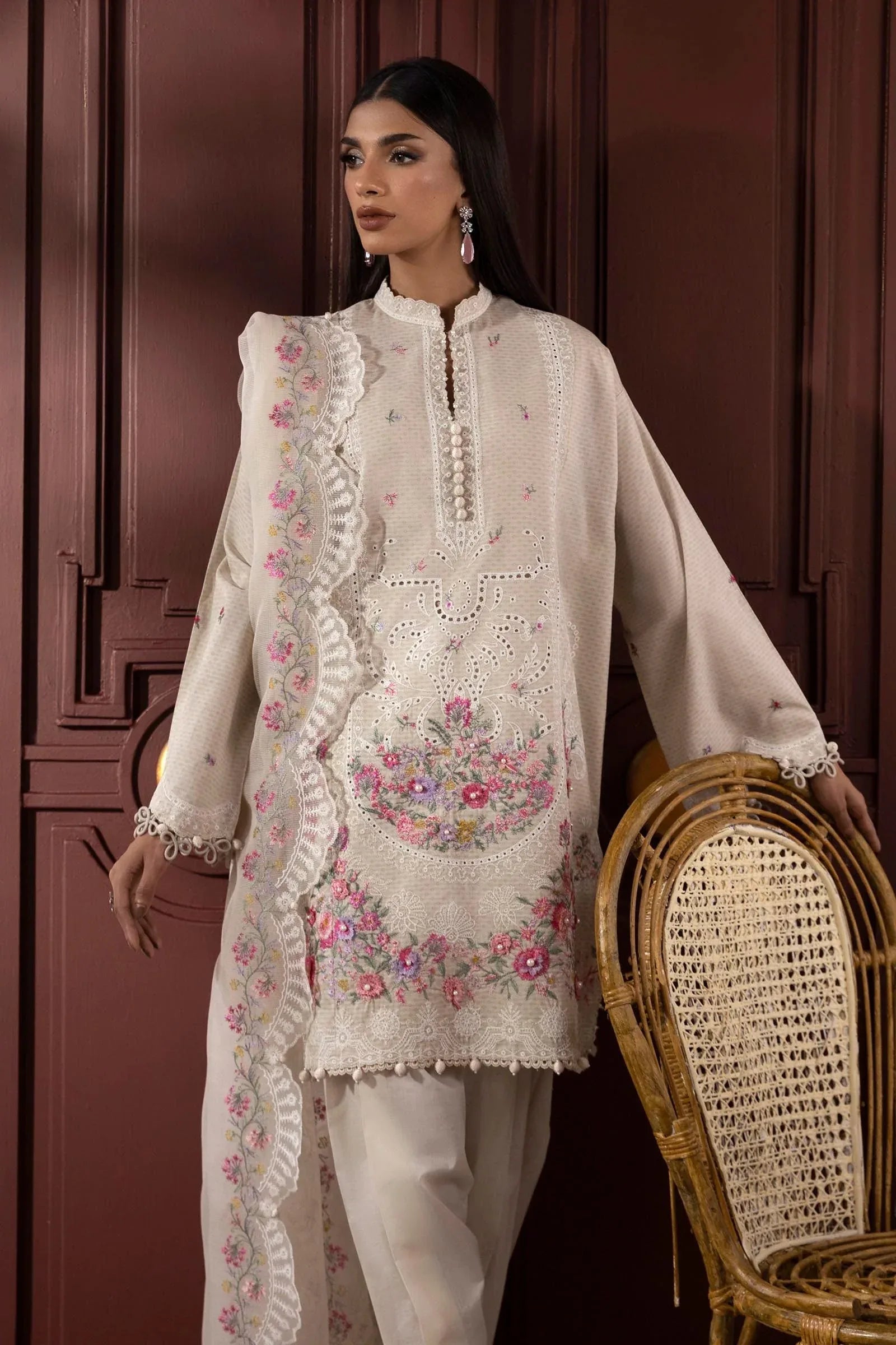 Sana Safinaz | Muzlin Spring 25 | M251-014A-3CT - Rang-e-Khaas