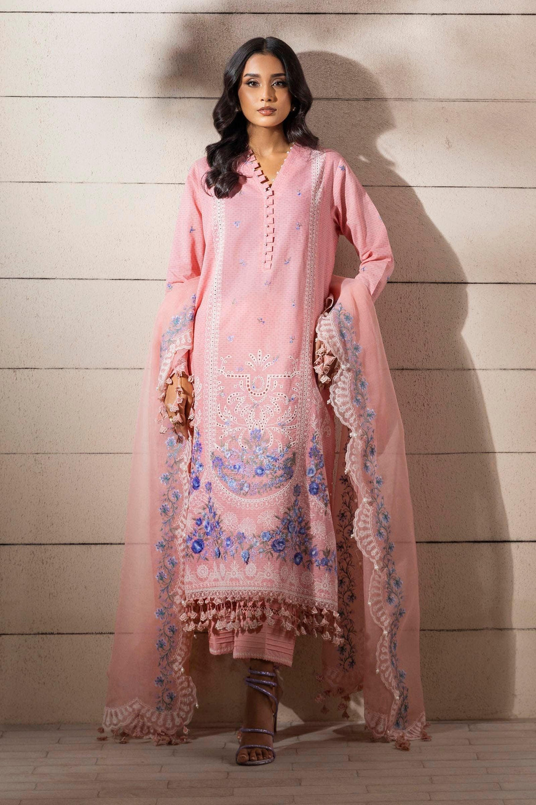 Sana Safinaz | Muzlin Spring 25 | M251-014B-3CT - Rang-e-Khaas