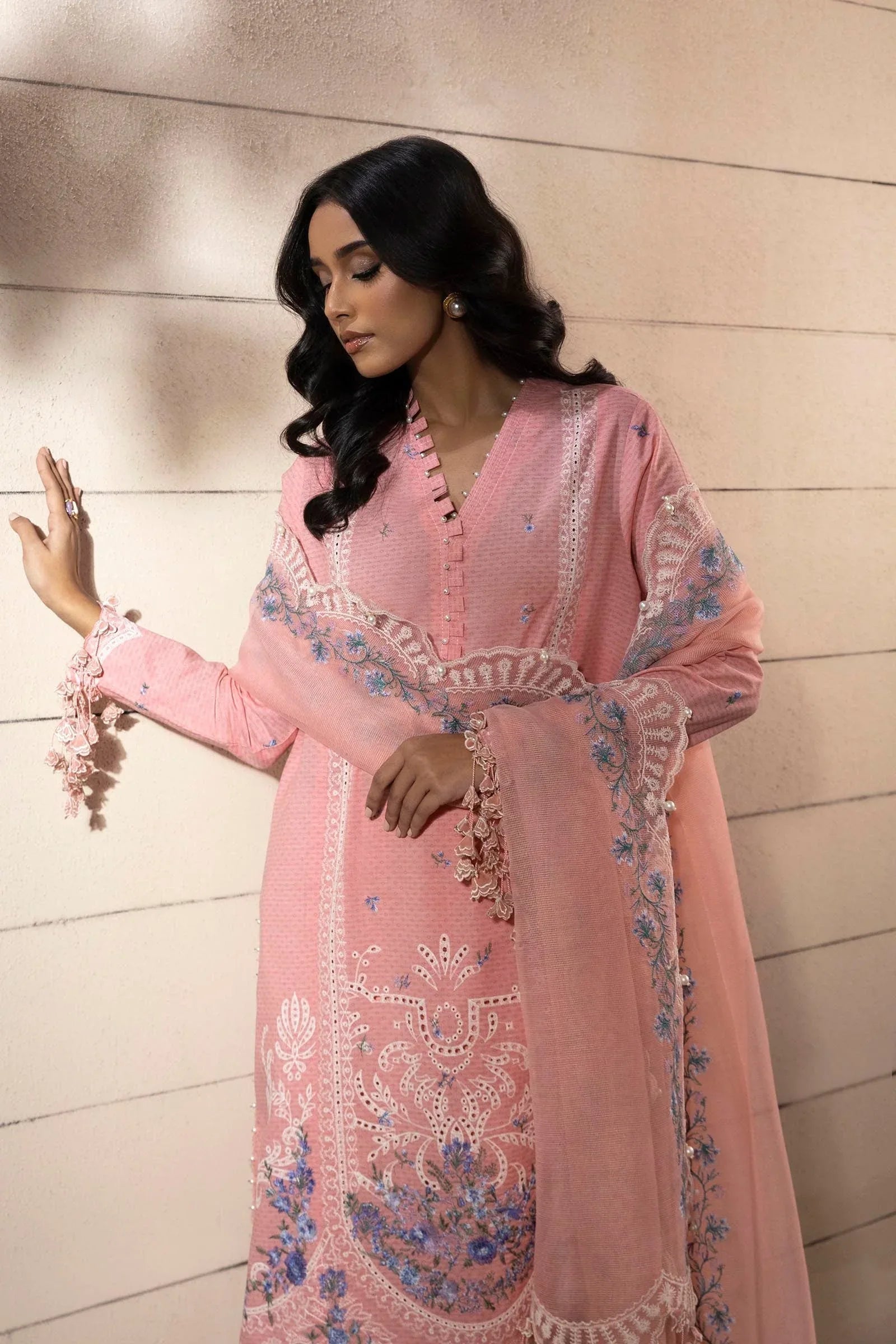 Sana Safinaz | Muzlin Spring 25 | M251-014B-3CT - Rang-e-Khaas