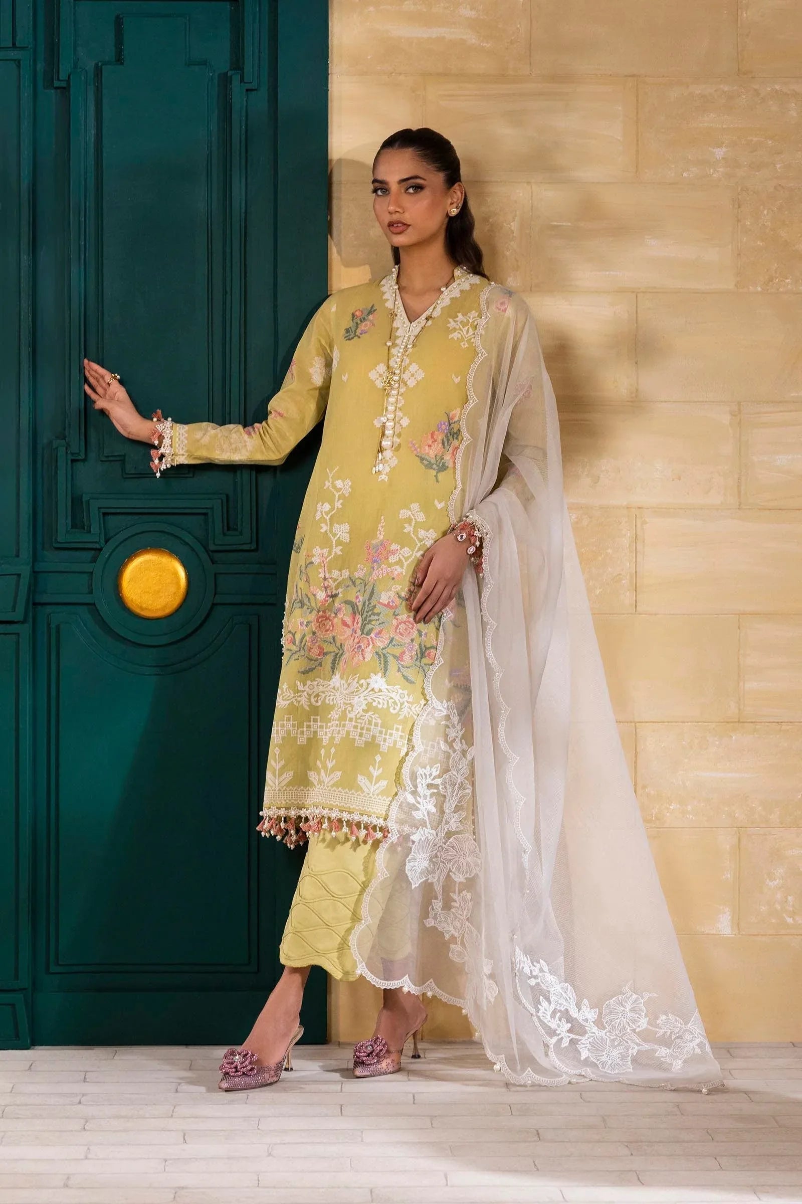 Sana Safinaz | Muzlin Spring 25 | M251-016B-3CT - Rang-e-Khaas