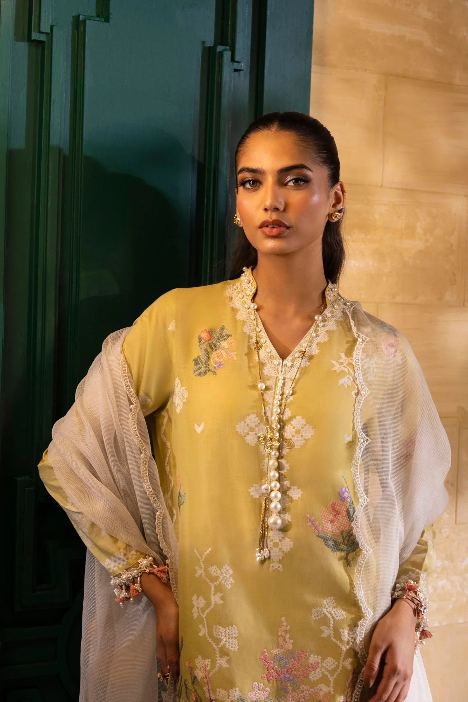 Sana Safinaz | Muzlin Spring 25 | M251-016B-3CT - Rang-e-Khaas
