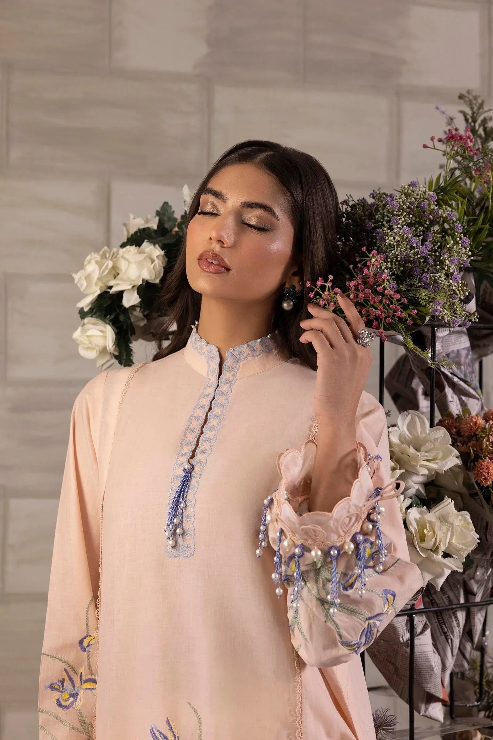 Sana Safinaz | Muzlin Spring 25 | M251-017B-3CJ - Rang-e-Khaas
