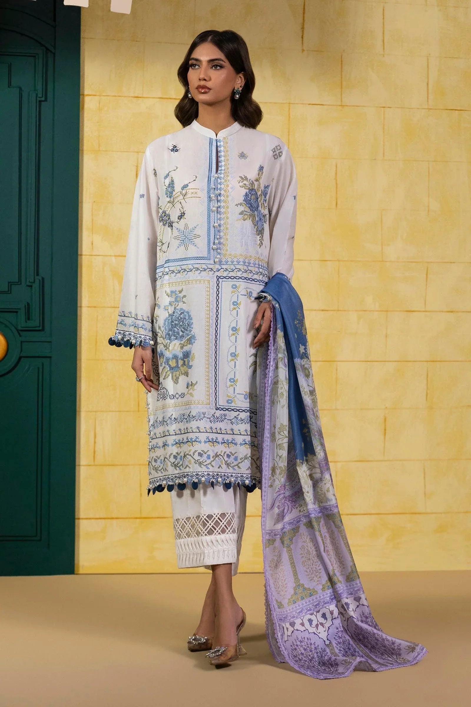 Sana Safinaz | Muzlin Spring 25 | M251-018A-3CT - Rang-e-Khaas
