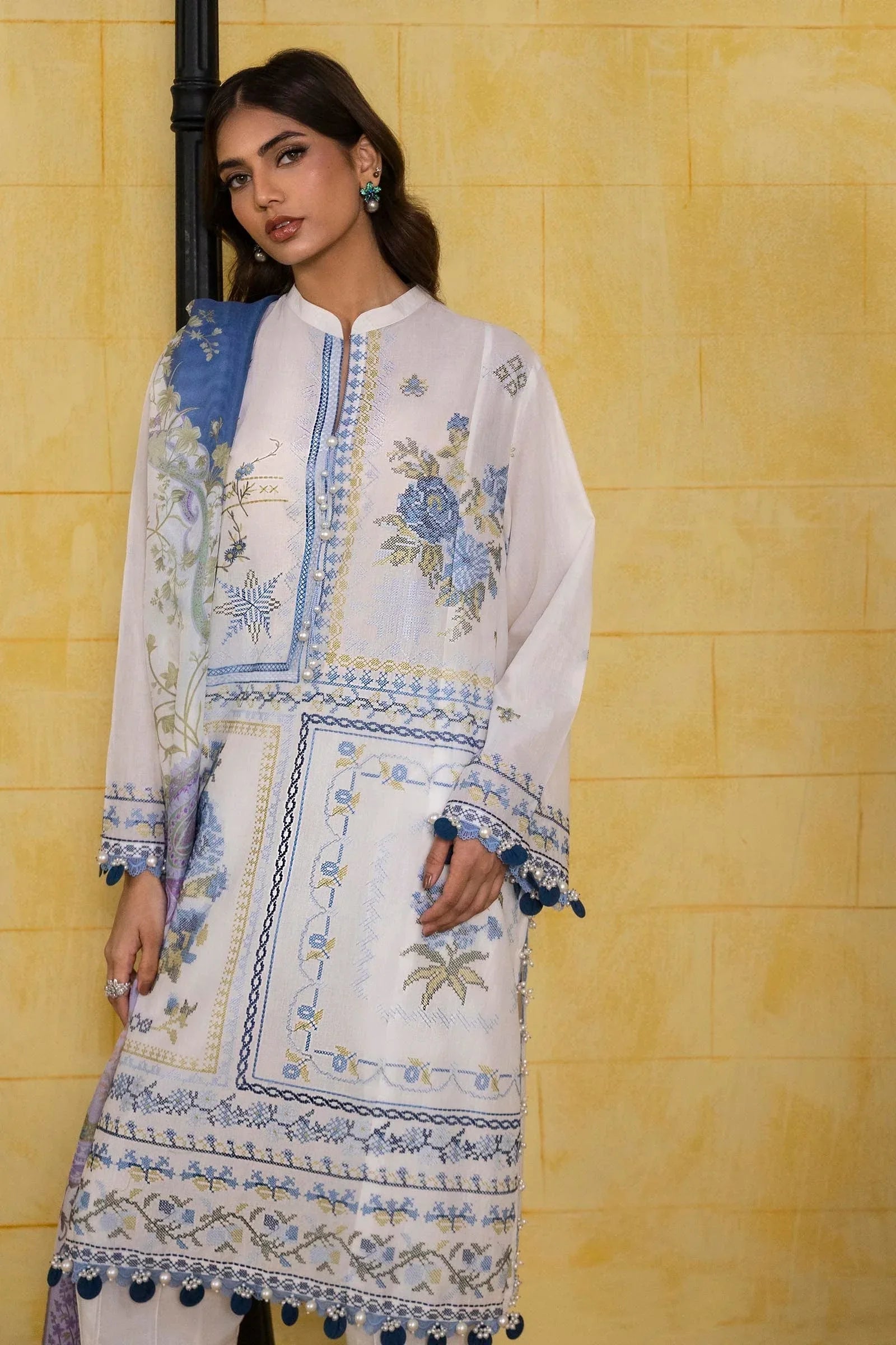 Sana Safinaz | Muzlin Spring 25 | M251-018A-3CT - Rang-e-Khaas