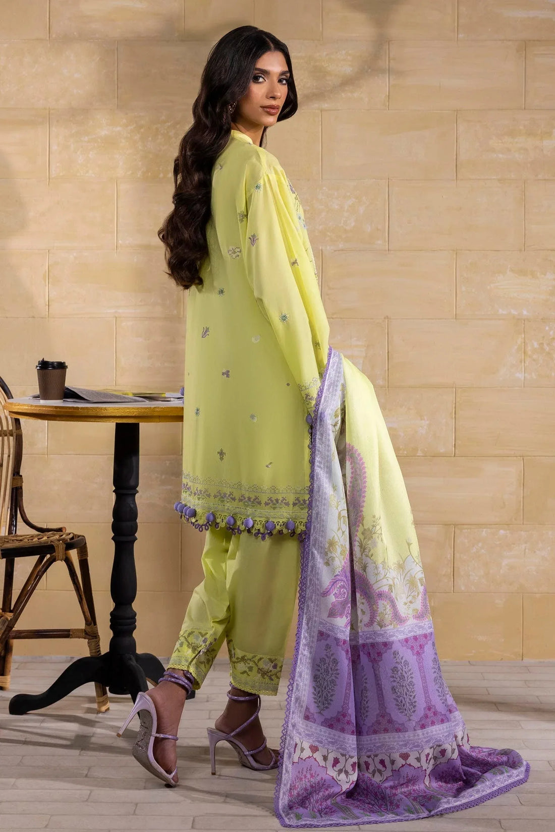 Sana Safinaz | Muzlin Spring 25 | M251-018B-3CT - Rang-e-Khaas