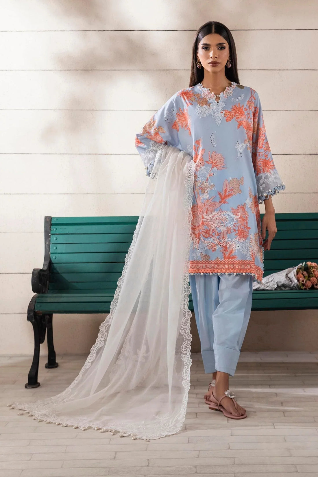 Sana Safinaz | Muzlin Spring 25 | M251-020B-3CS - Rang-e-Khaas