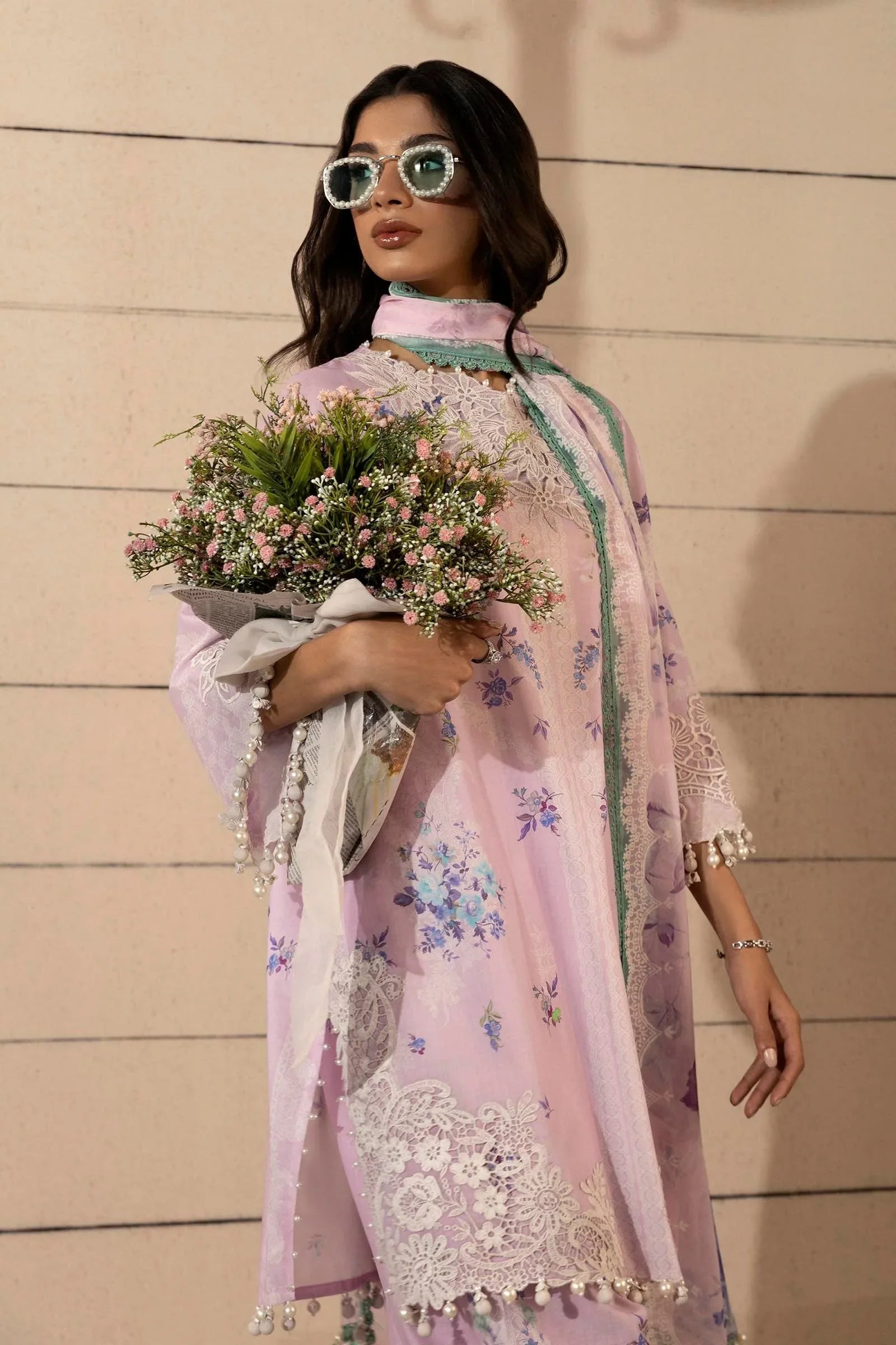Sana Safinaz | Muzlin Spring 25 | M251-021B-3CI - Rang-e-Khaas
