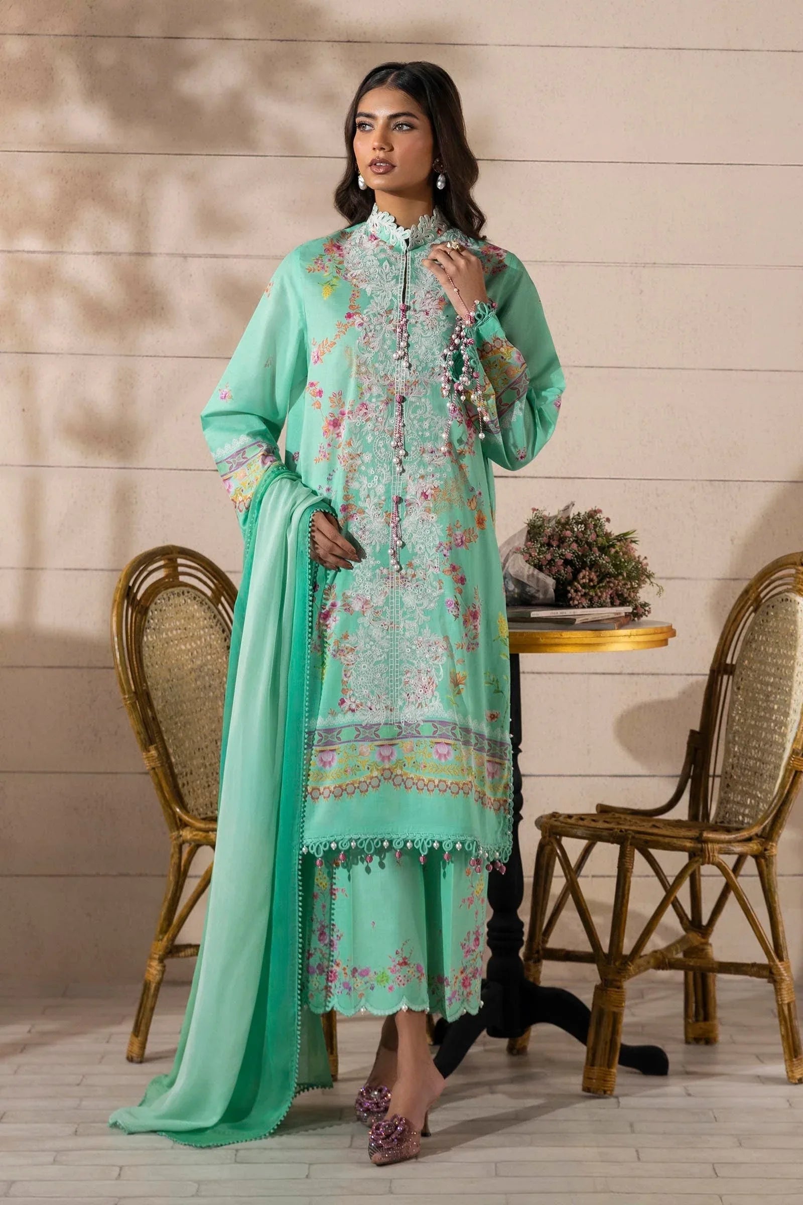 Sana Safinaz | Muzlin Spring 25 | M251-023B-3CI - Rang-e-Khaas