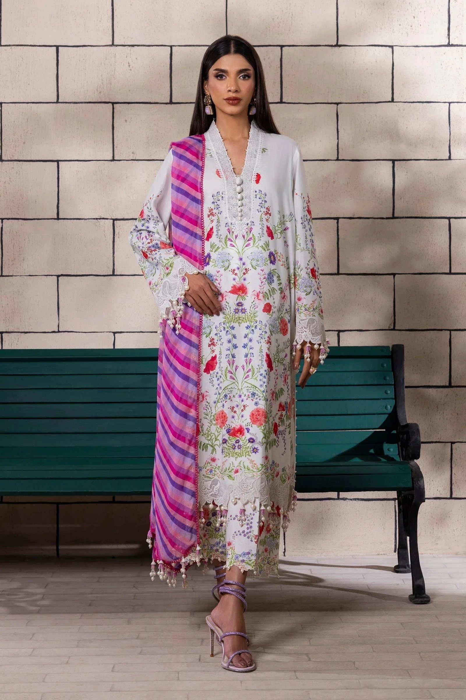 Sana Safinaz | Muzlin Spring 25 | M251-024A-3CI - Rang-e-Khaas