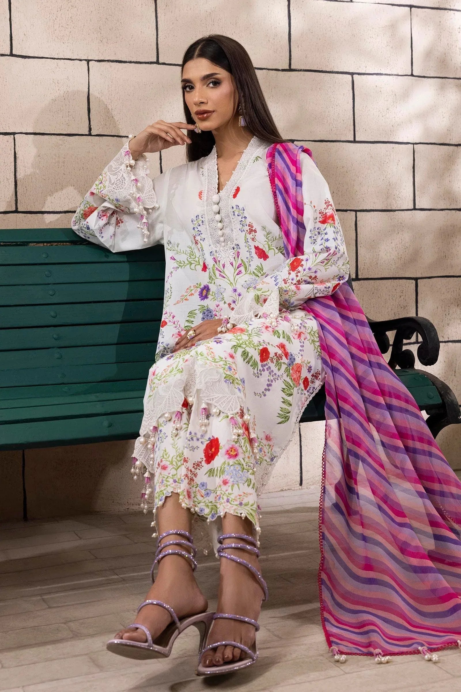 Sana Safinaz | Muzlin Spring 25 | M251-024A-3CI - Rang-e-Khaas
