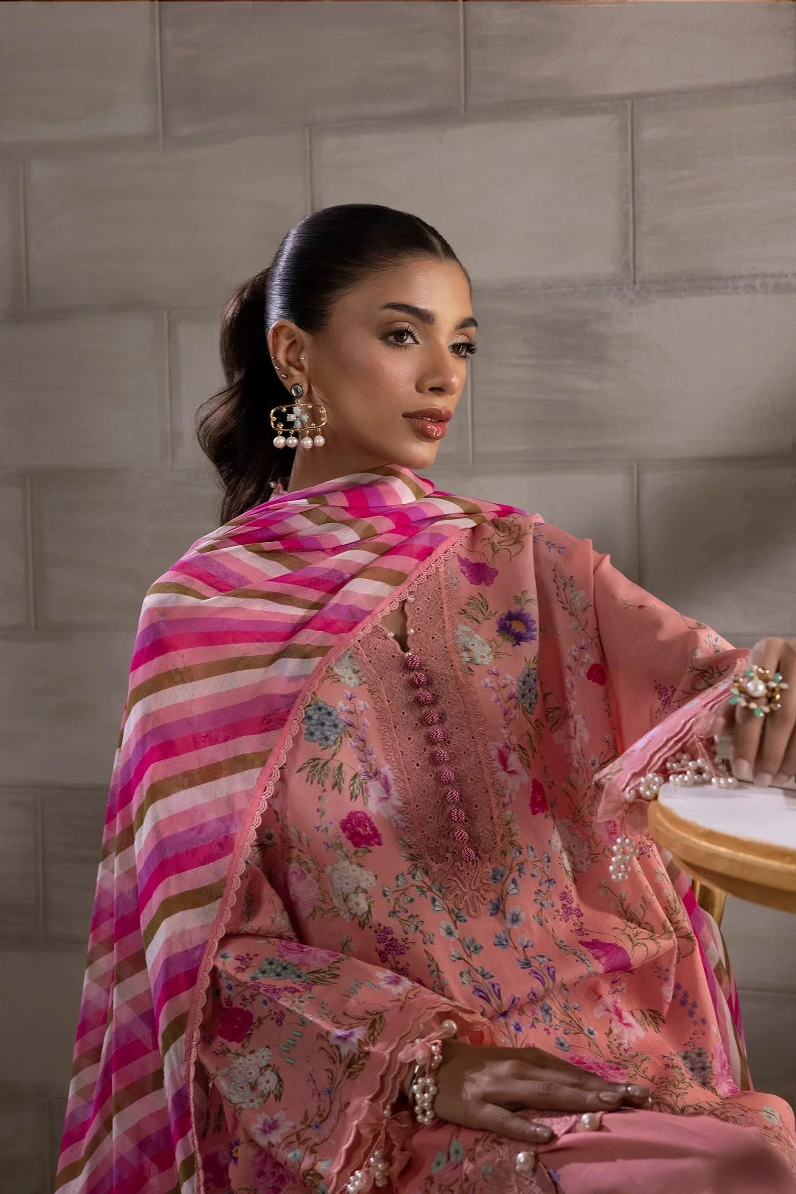 Sana Safinaz | Muzlin Spring 25 | M251-024B-3CI - Rang-e-Khaas