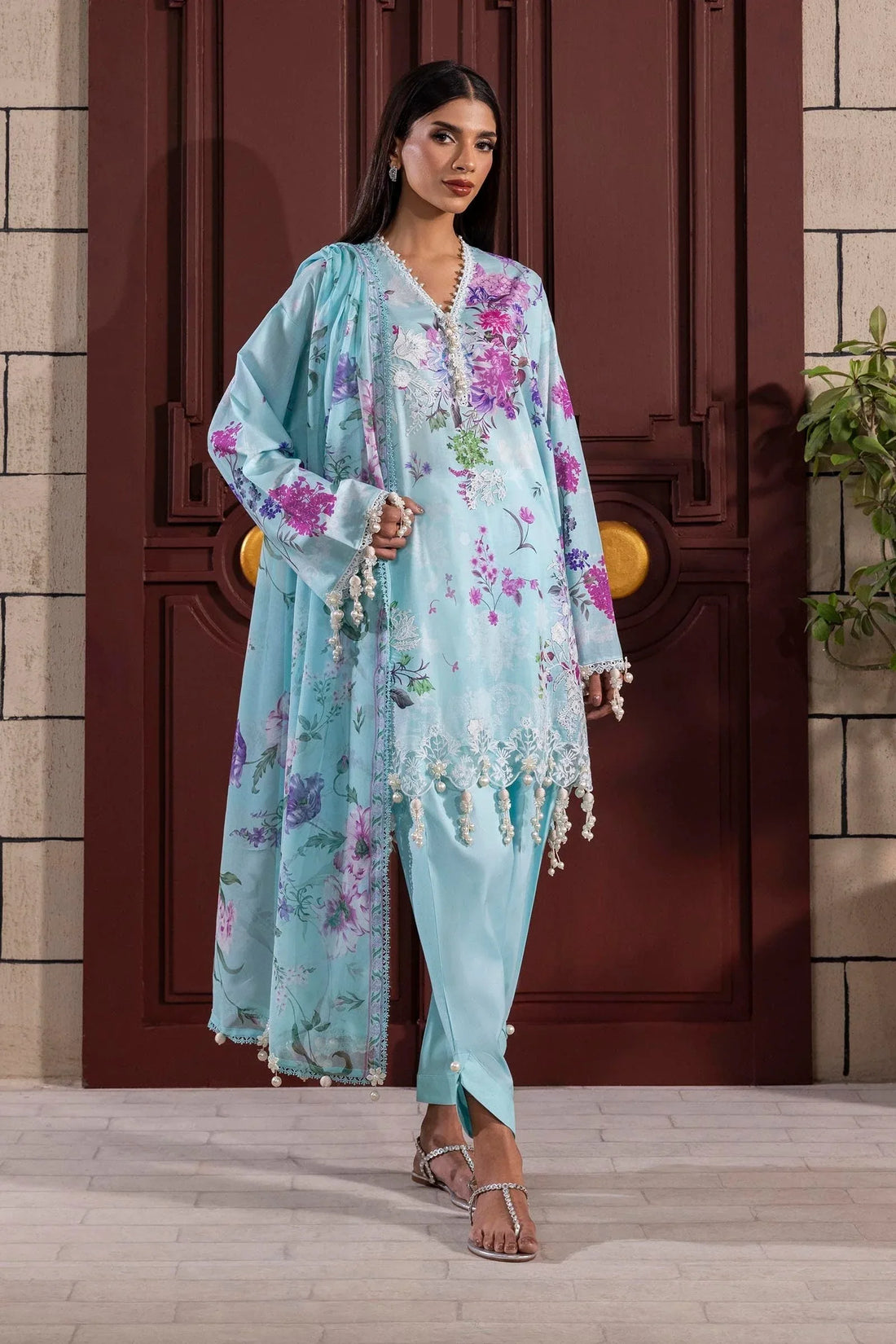Sana Safinaz | Muzlin Spring 25 | M251-025B-3CJ - Rang-e-Khaas