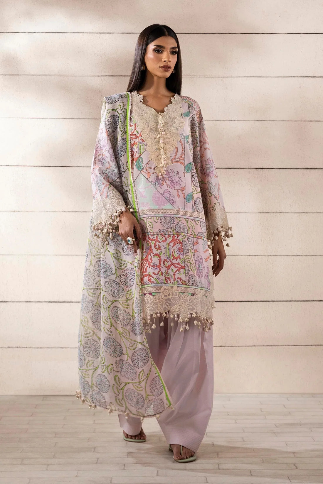 Sana Safinaz | Muzlin Spring 25 | M251-027A-3CI - Rang-e-Khaas