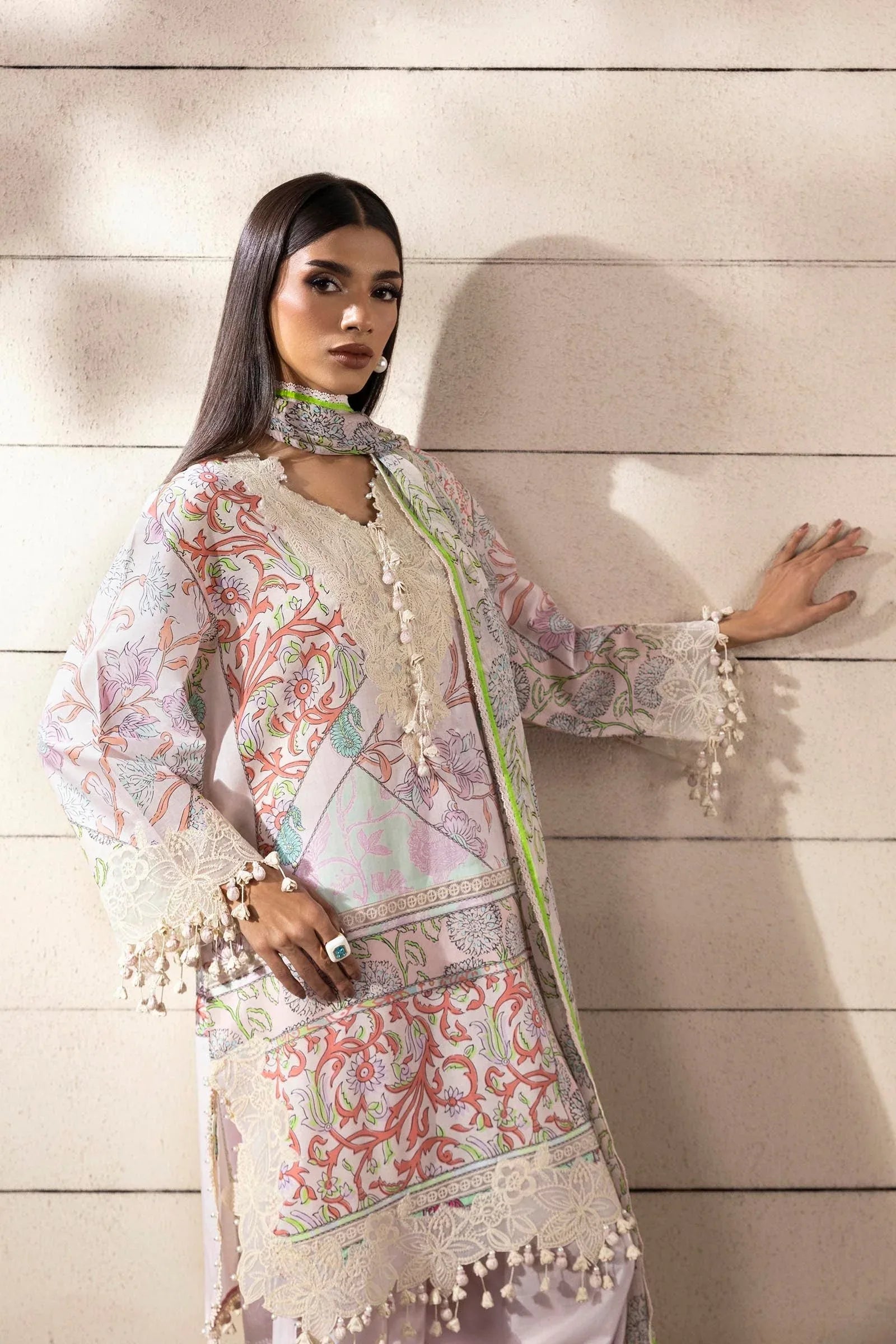 Sana Safinaz | Muzlin Spring 25 | M251-027A-3CI - Rang-e-Khaas