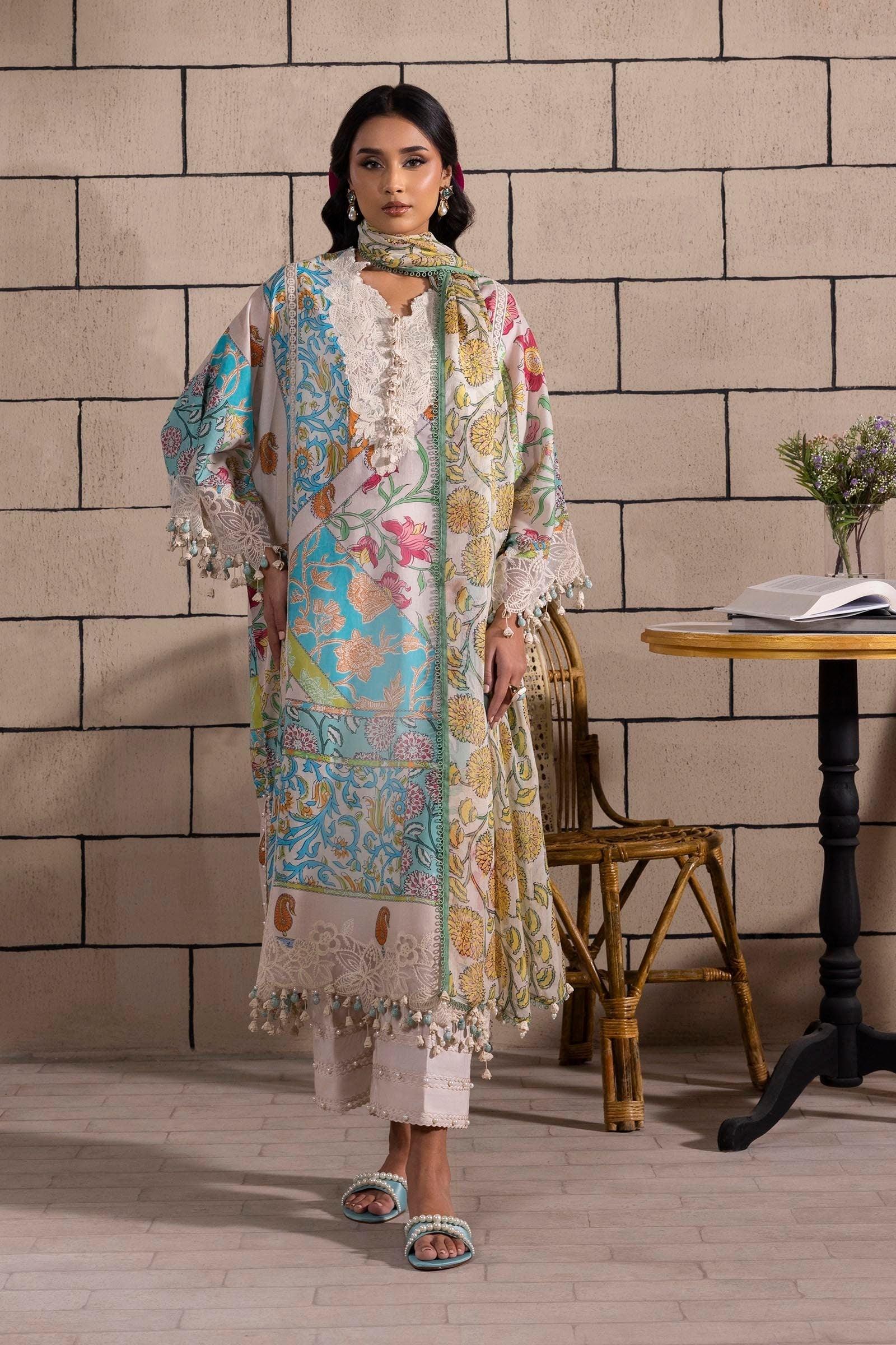 Sana Safinaz | Muzlin Spring 25 | M251-027B-3CI - Rang-e-Khaas