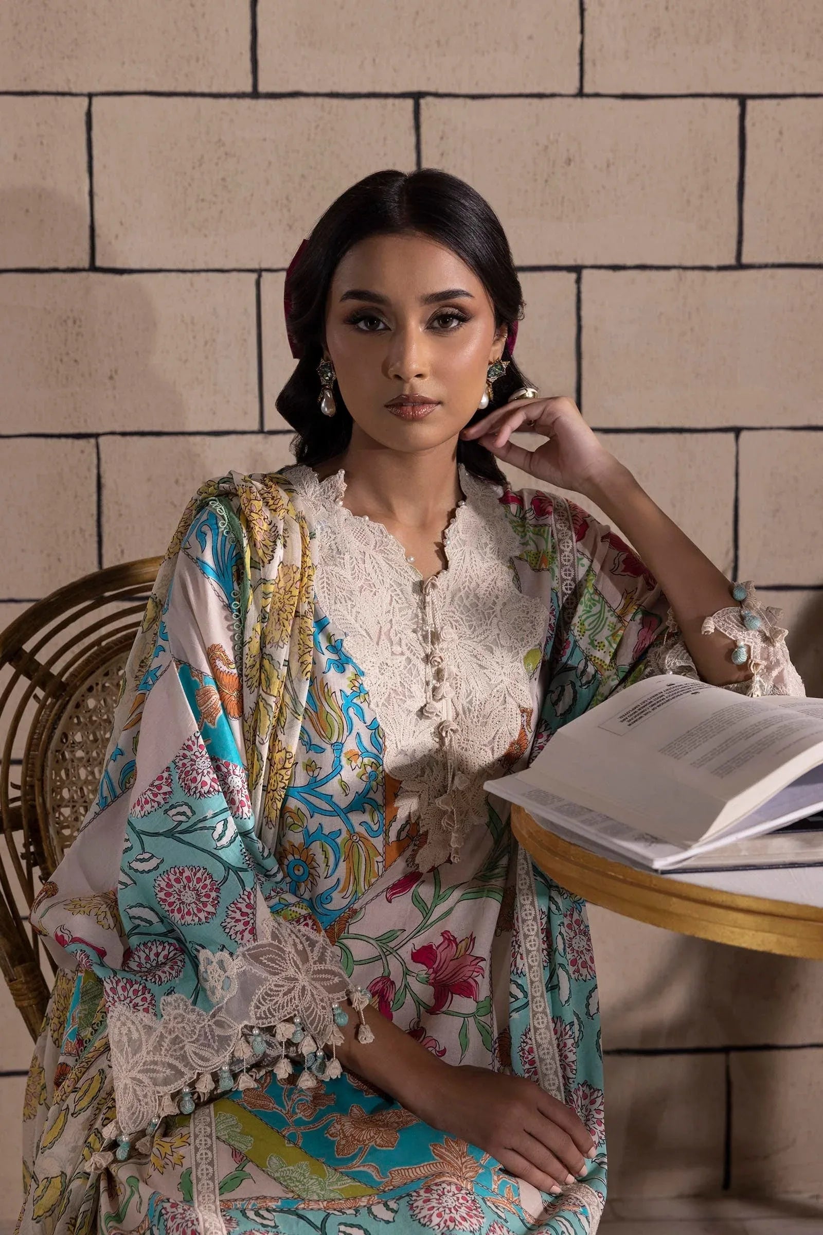 Sana Safinaz | Muzlin Spring 25 | M251-027B-3CI - Rang-e-Khaas