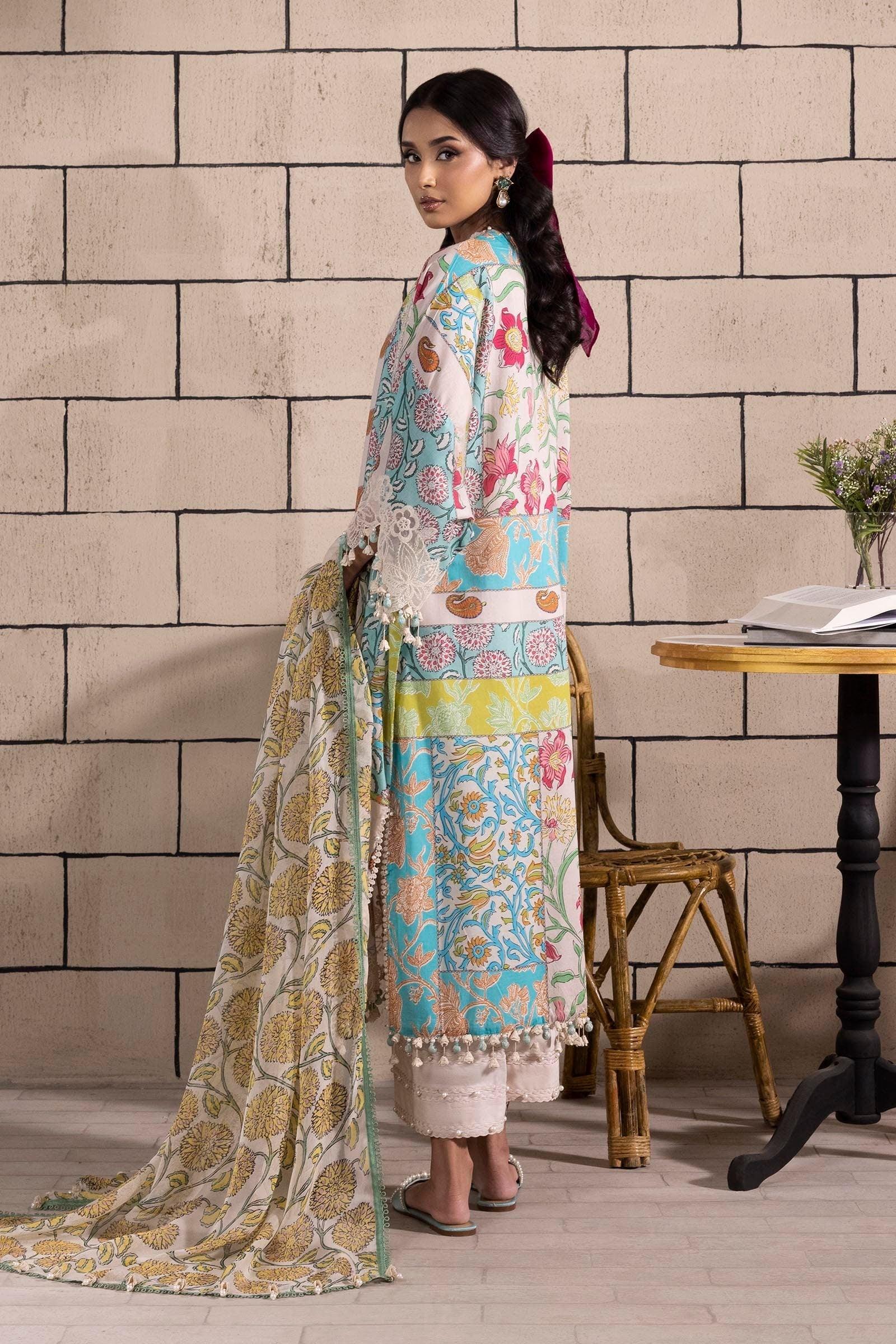 Sana Safinaz | Muzlin Spring 25 | M251-027B-3CI - Rang-e-Khaas