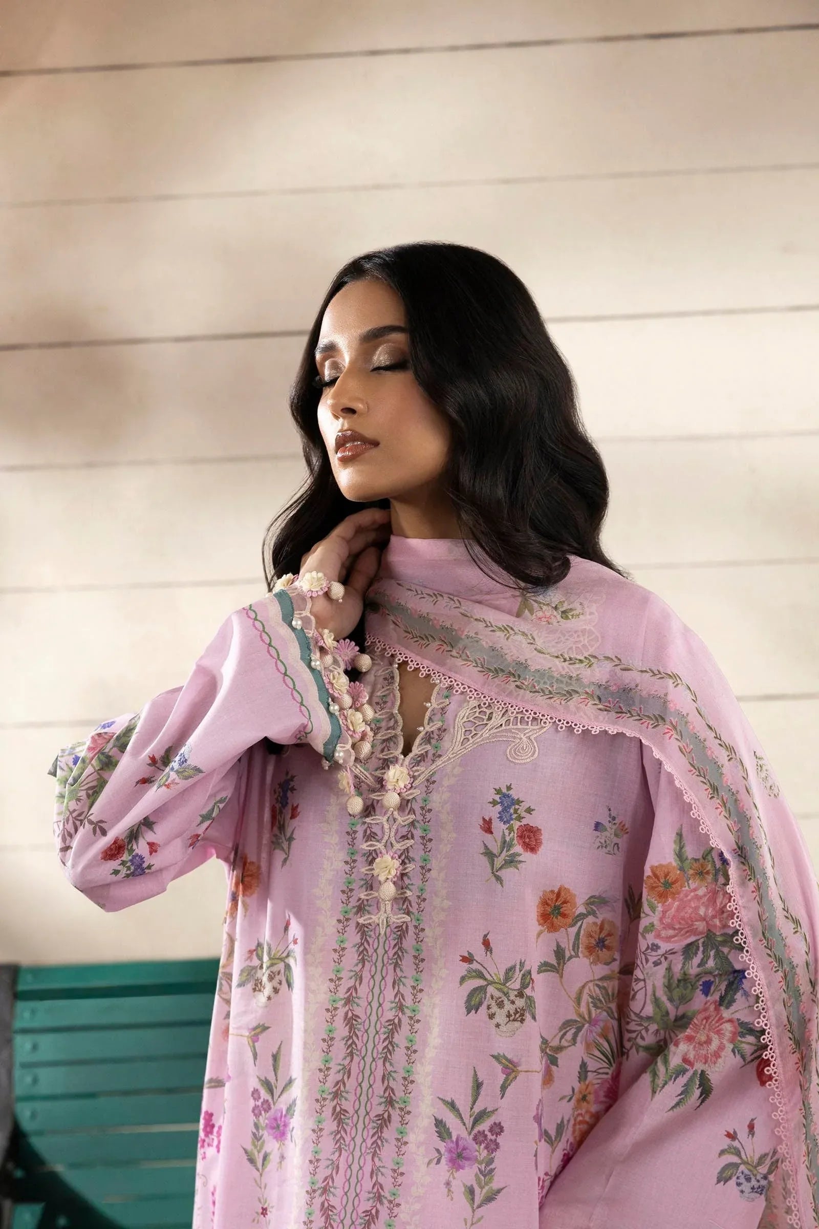 Sana Safinaz | Muzlin Spring 25 | M251-028B-3CI - Rang-e-Khaas