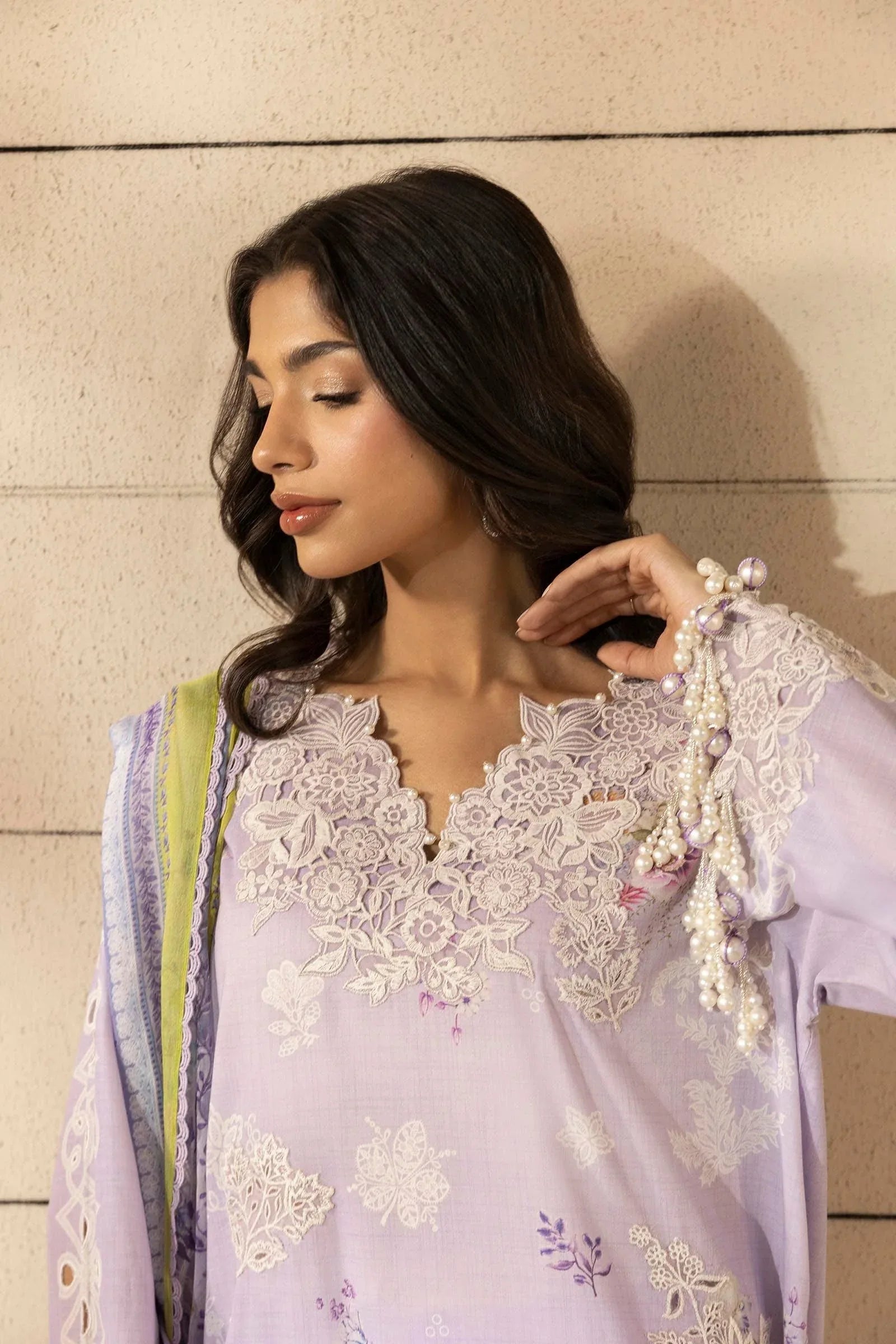 Sana Safinaz | Muzlin Spring 25 | M251-029A-3CI - Rang-e-Khaas