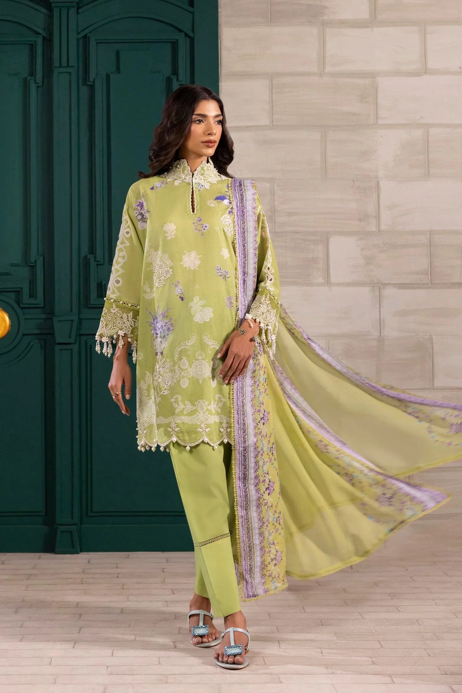 Sana Safinaz | Muzlin Spring 25 | M251-029B-3CI - Rang-e-Khaas