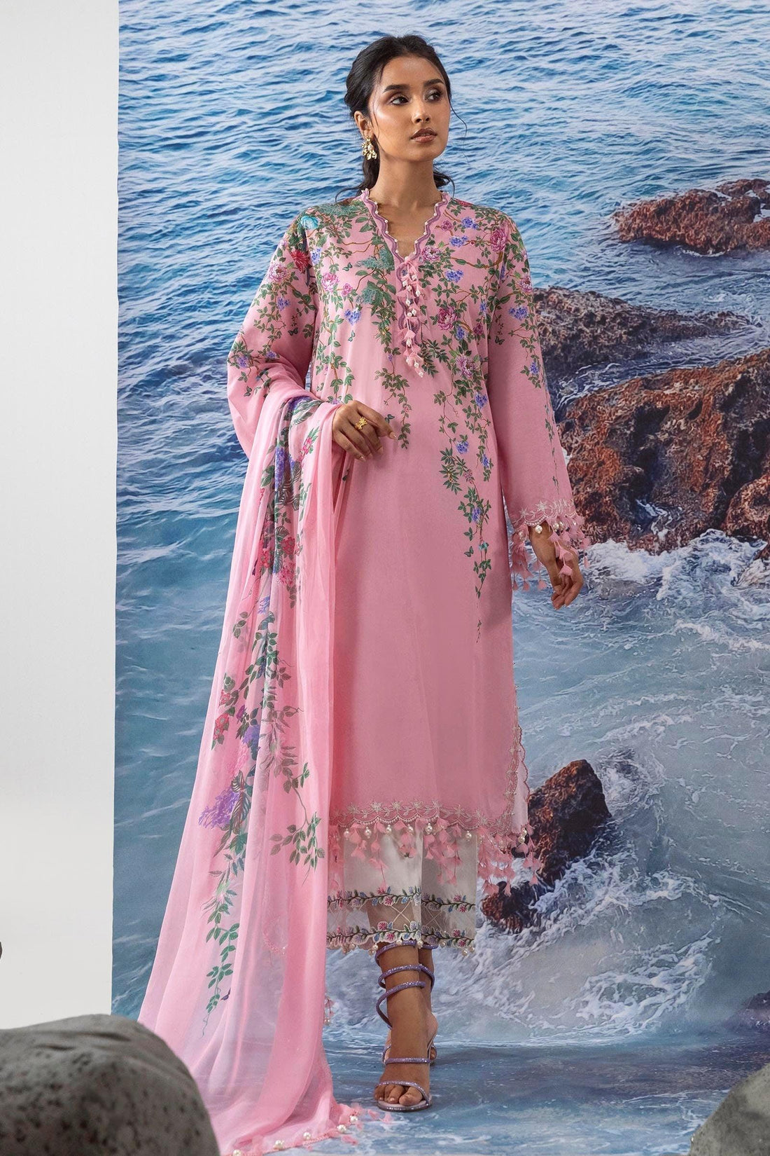 Sana Safinaz | Muzlin Summer 25 | 002A - Rang-e-Khaas