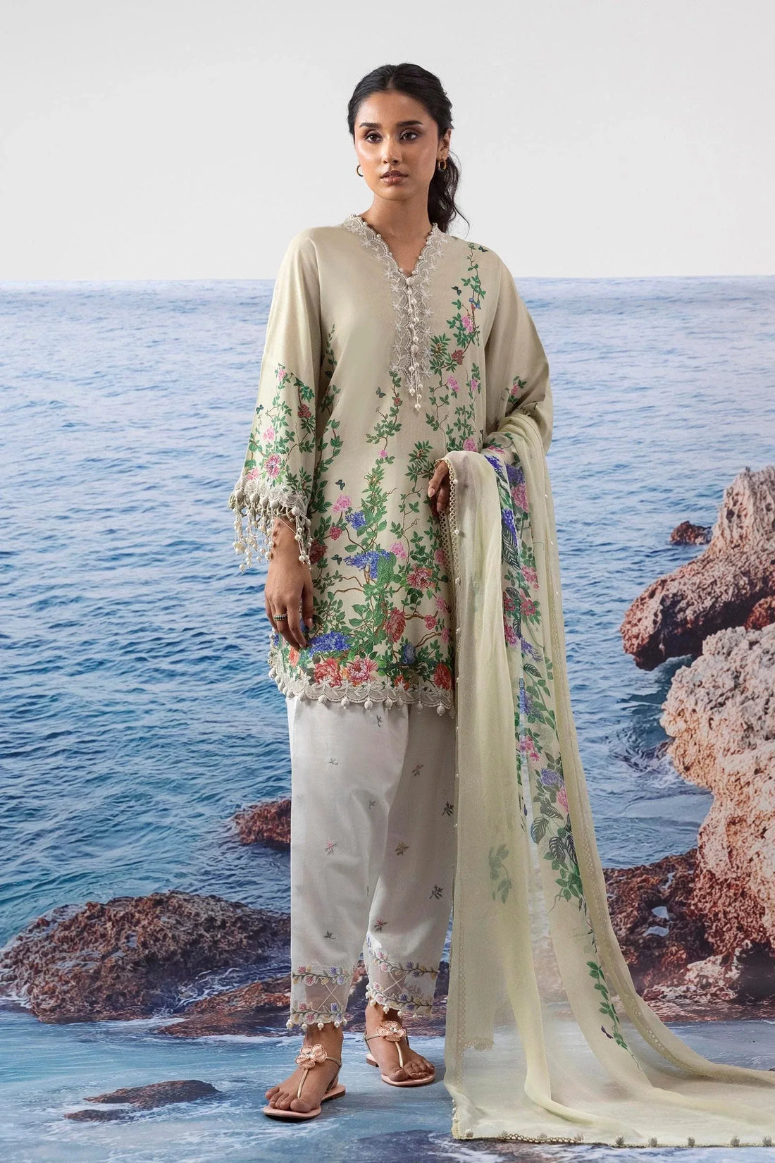Sana Safinaz | Muzlin Summer 25 | 002B - Rang-e-Khaas