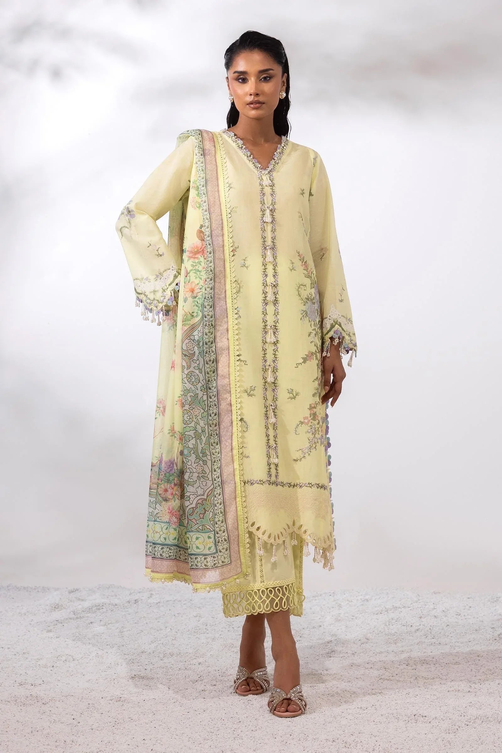 Sana Safinaz | Muzlin Summer 25 | 009A - Rang-e-Khaas