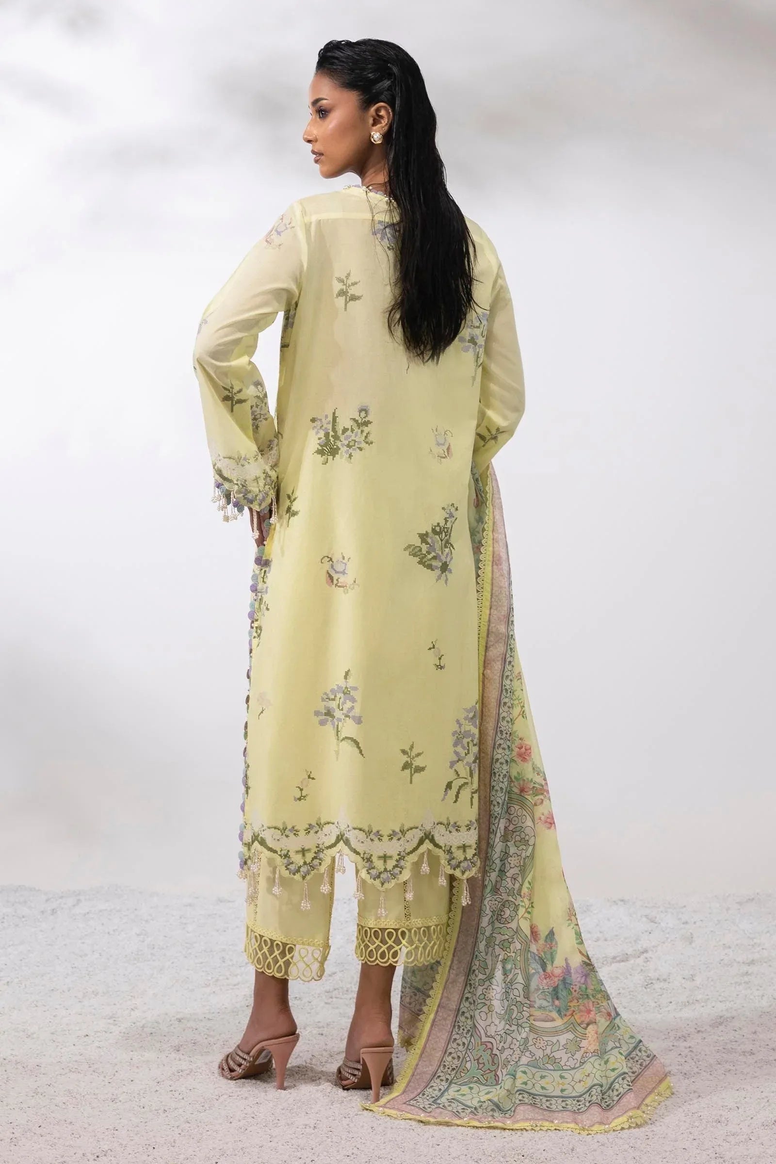 Sana Safinaz | Muzlin Summer 25 | 009A - Rang-e-Khaas