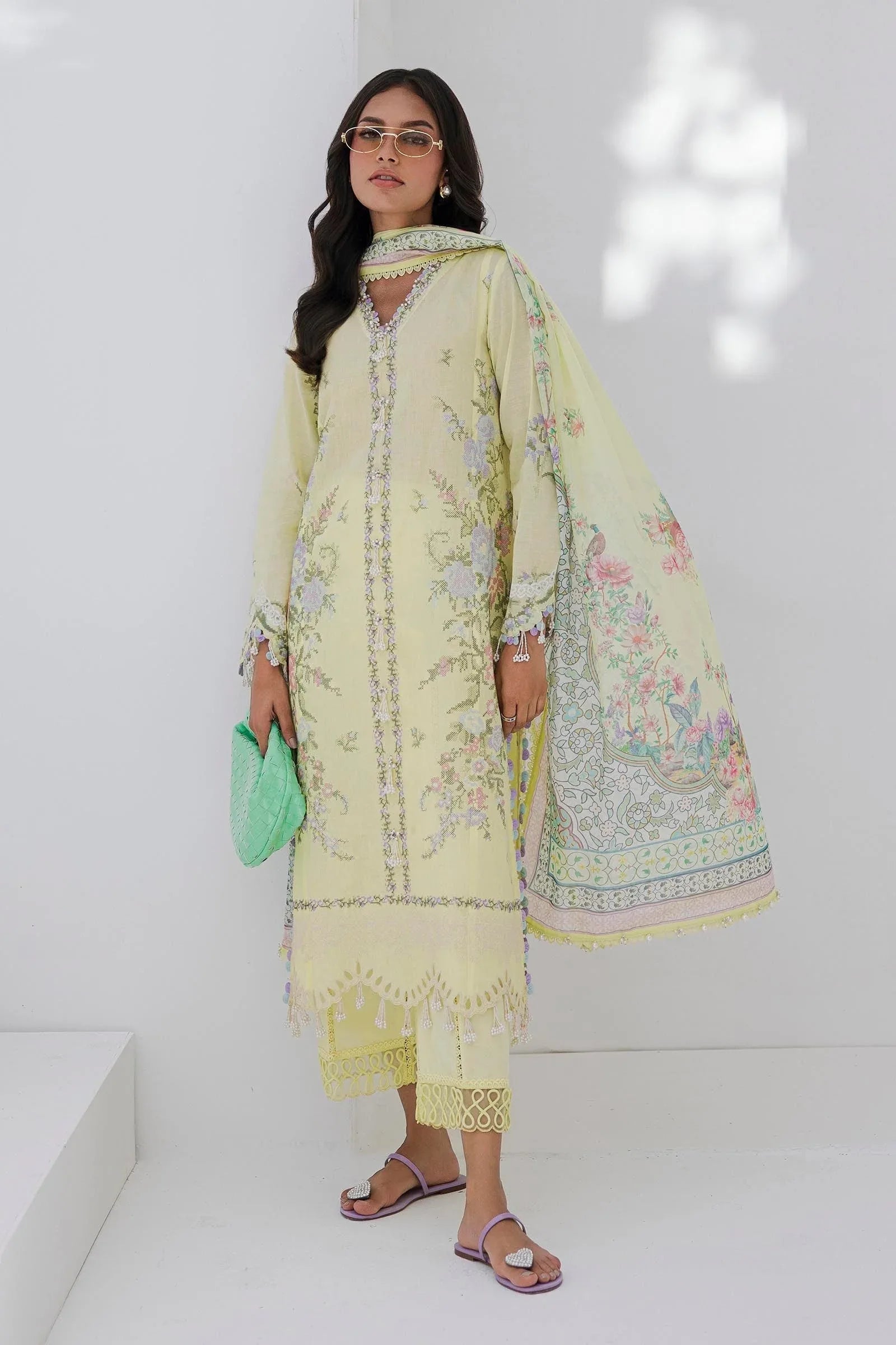 Sana Safinaz | Muzlin Summer 25 | 009A - Rang-e-Khaas
