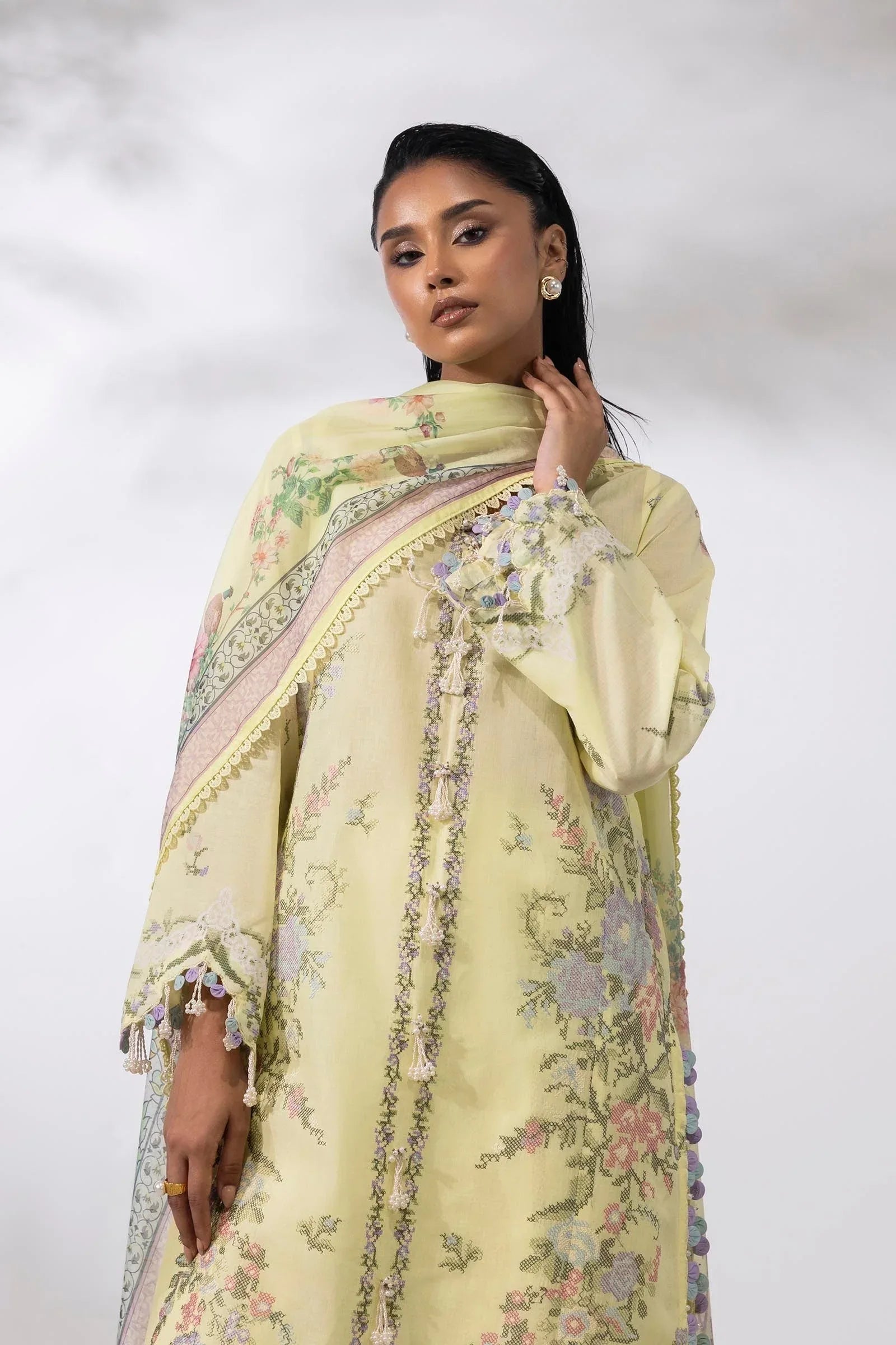 Sana Safinaz | Muzlin Summer 25 | 009A - Rang-e-Khaas
