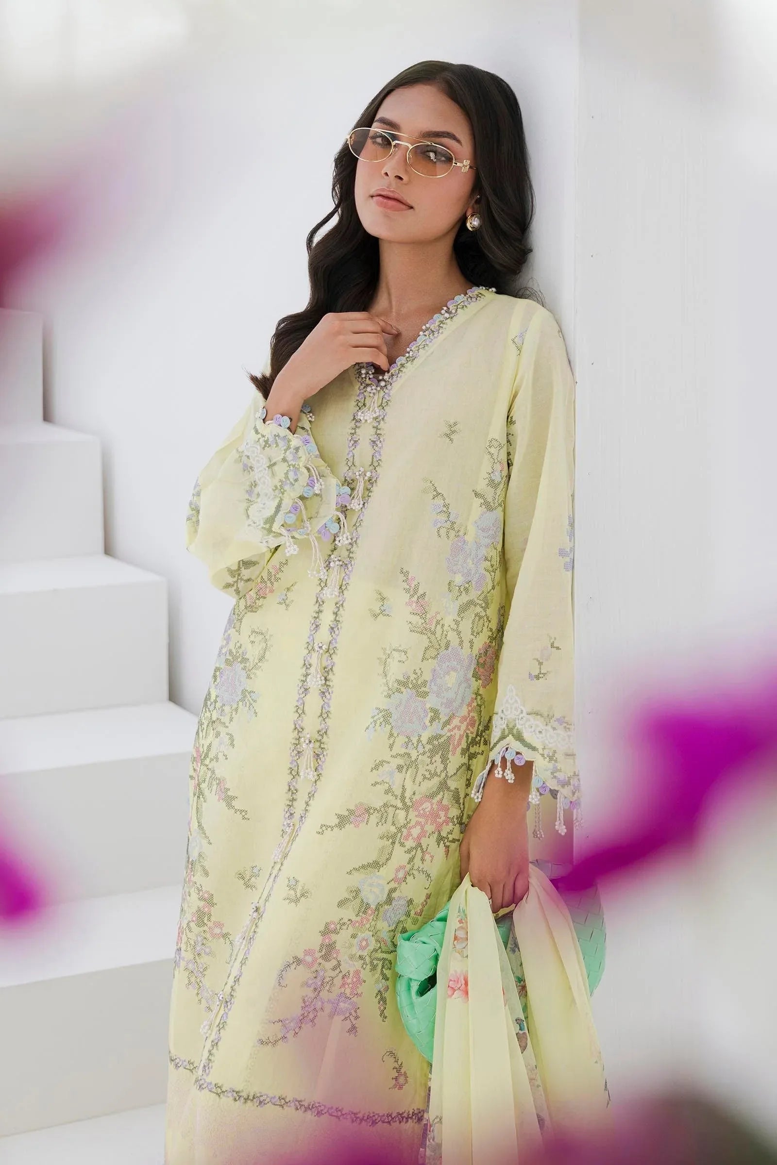 Sana Safinaz | Muzlin Summer 25 | 009A - Rang-e-Khaas