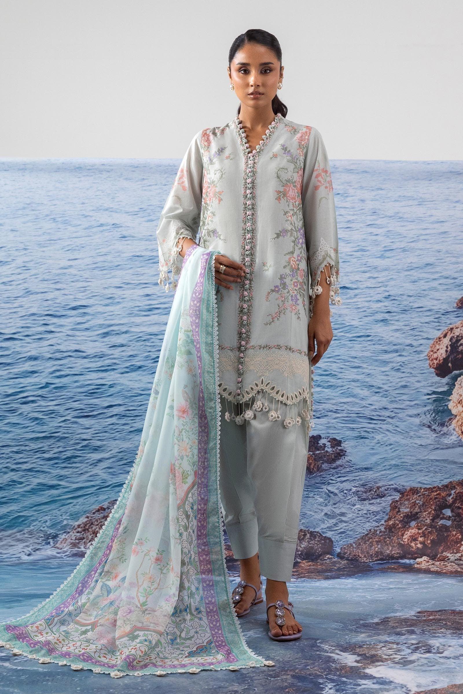 Sana Safinaz | Muzlin Summer 25 | 009B - Rang-e-Khaas