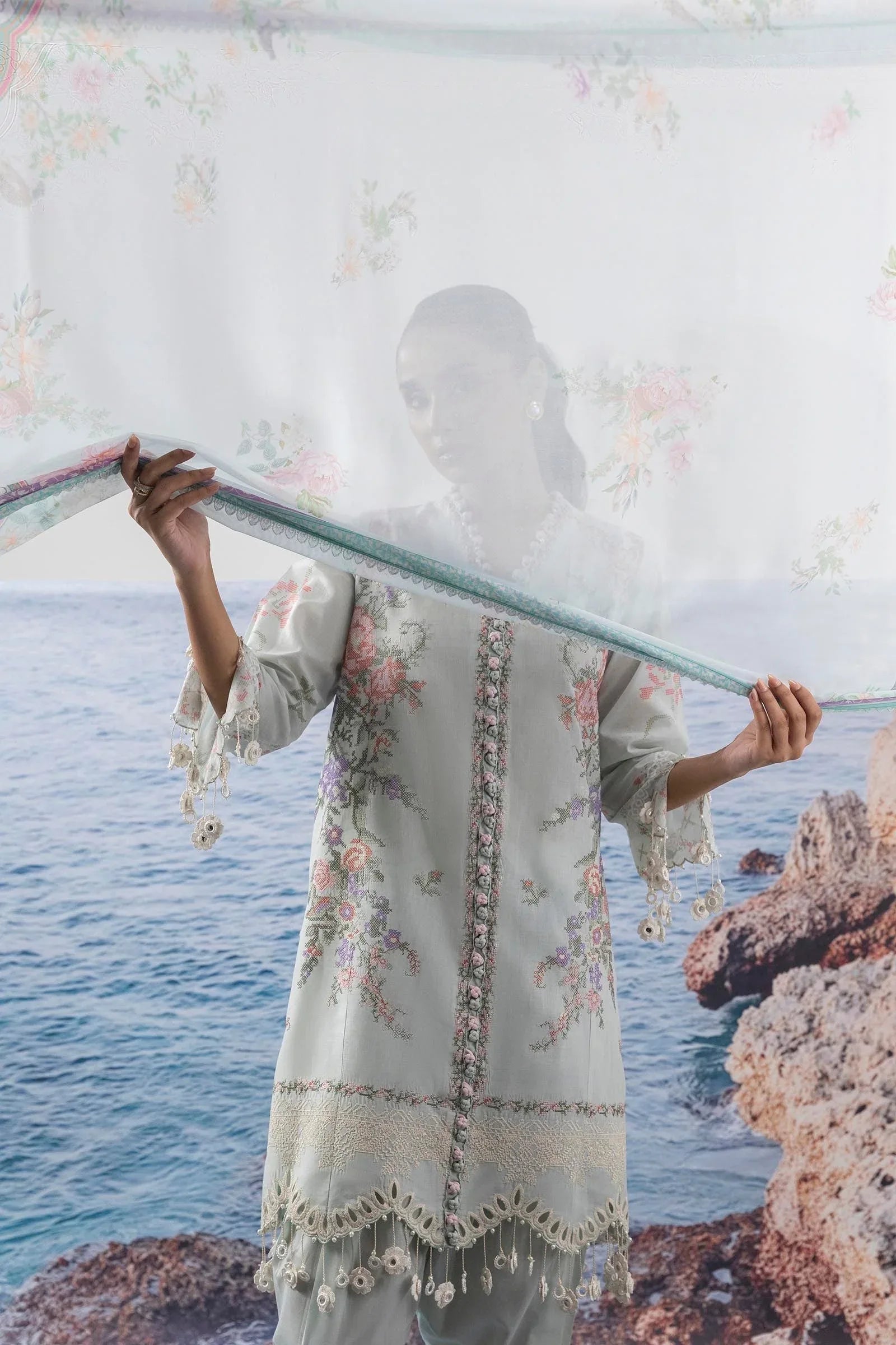 Sana Safinaz | Muzlin Summer 25 | 009B - Rang-e-Khaas