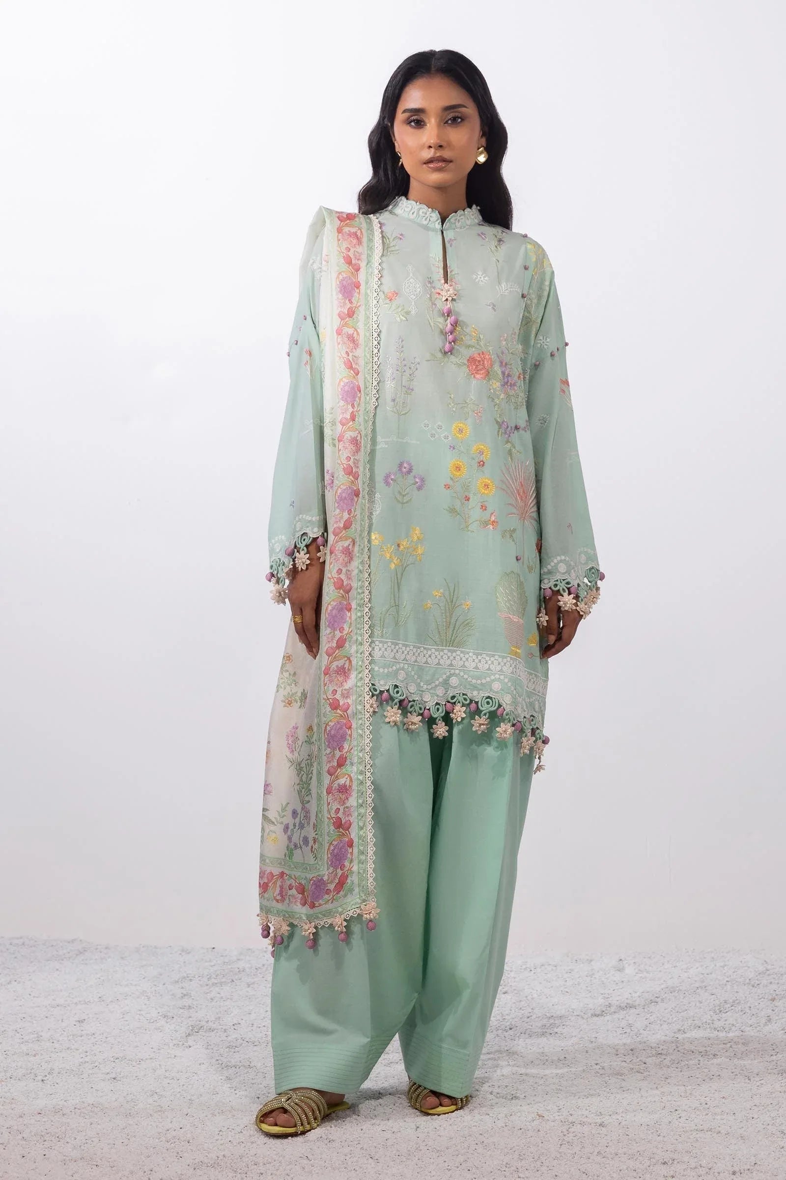 Sana Safinaz | Muzlin Summer 25 | 010A - Rang-e-Khaas