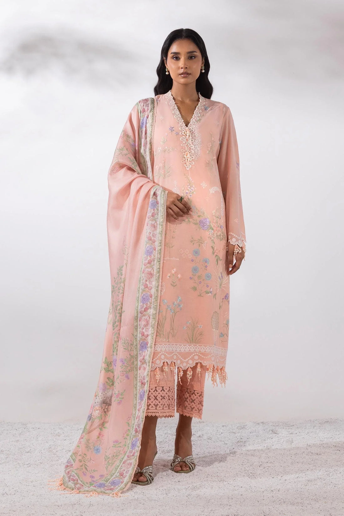 Sana Safinaz | Muzlin Summer 25 | 010B - Rang-e-Khaas