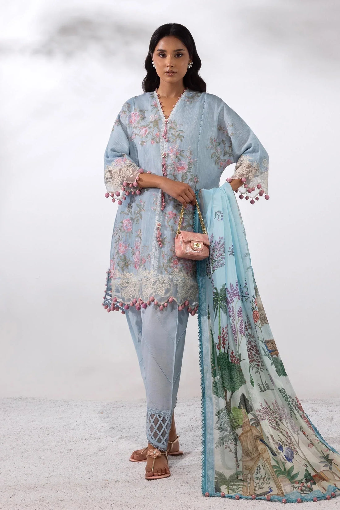 Sana Safinaz | Muzlin Summer 25 | 013A - Rang-e-Khaas