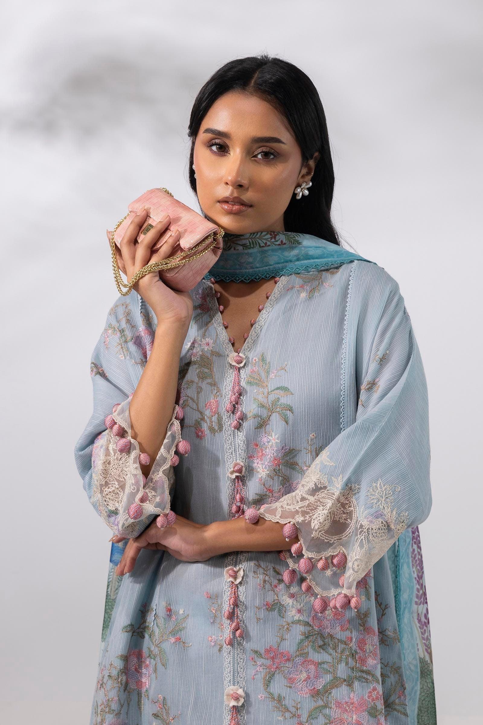 Sana Safinaz | Muzlin Summer 25 | 013A - Rang-e-Khaas