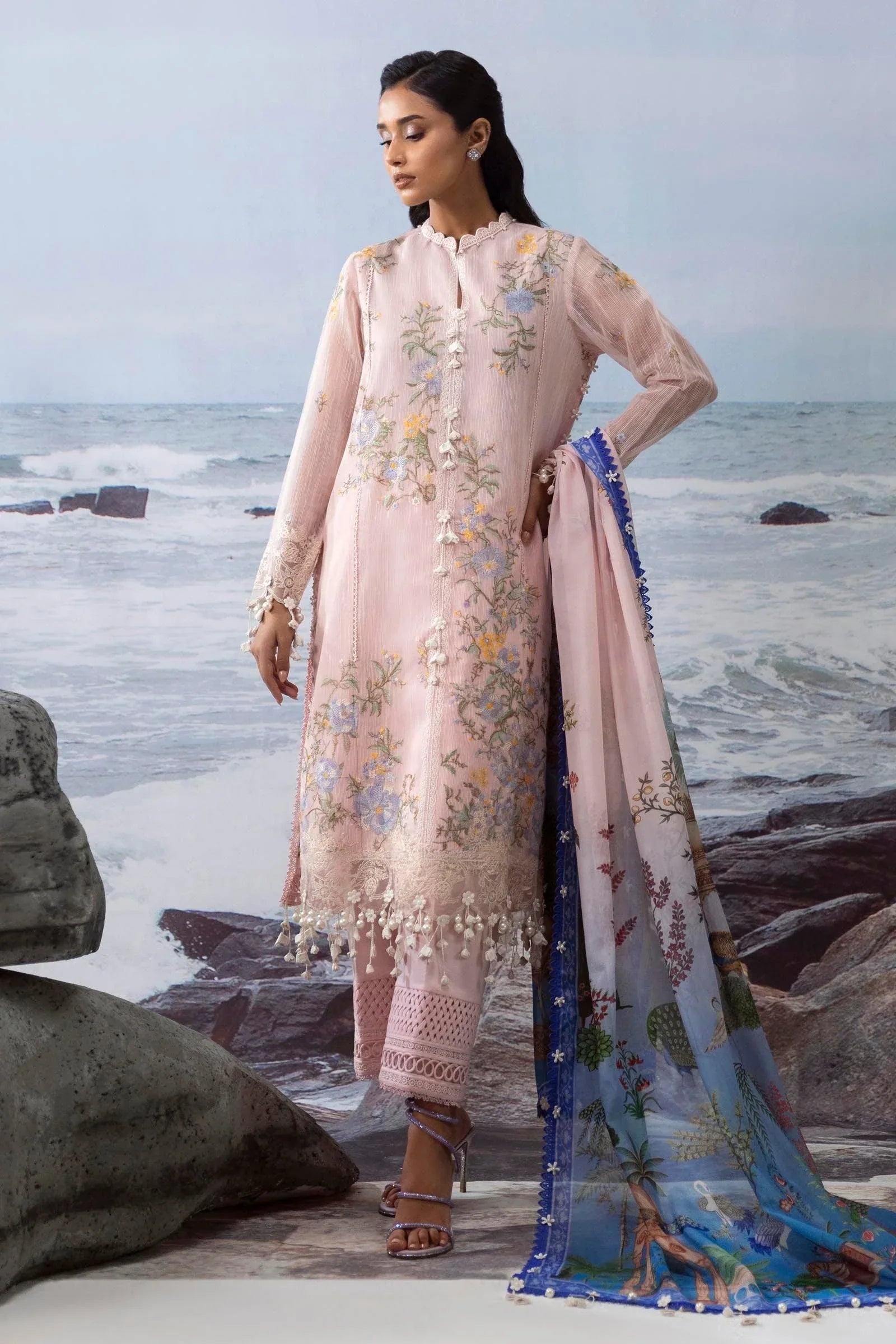 Sana Safinaz | Muzlin Summer 25 | 013B - Rang-e-Khaas