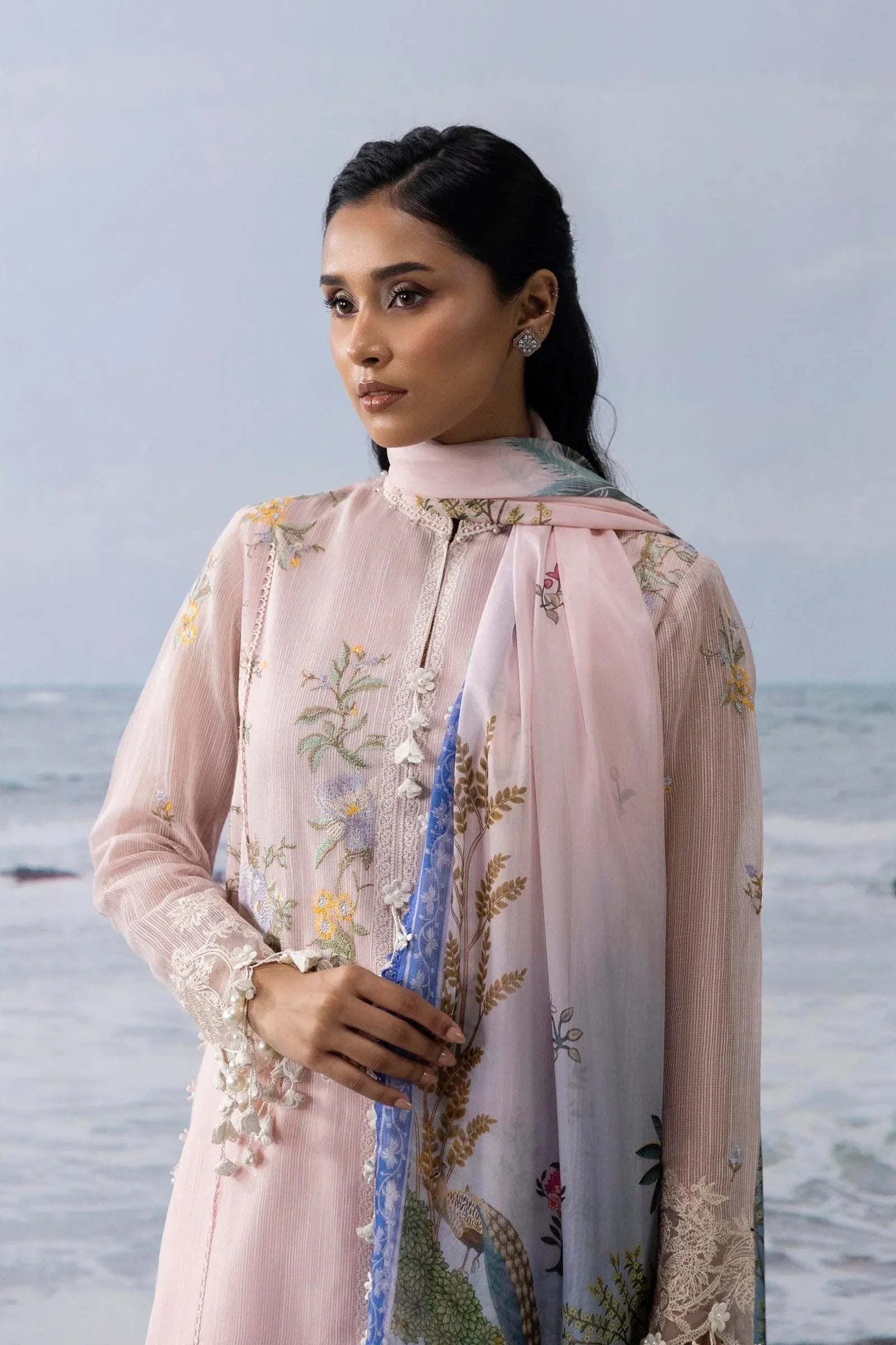 Sana Safinaz | Muzlin Summer 25 | 013B - Rang-e-Khaas