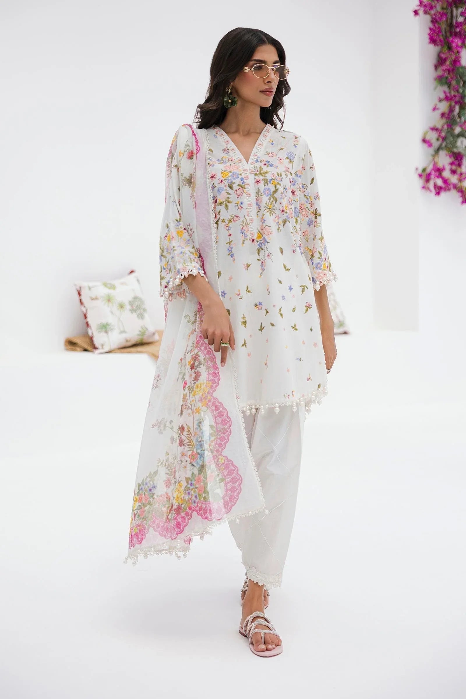 Sana Safinaz | Muzlin Summer 25 | 015A - Rang-e-Khaas