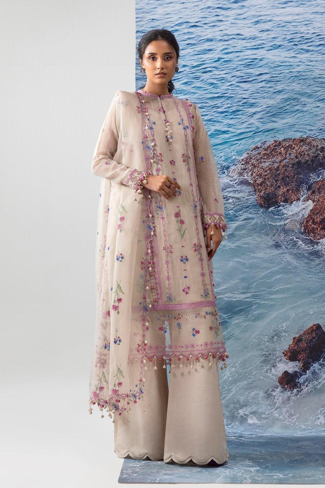 Sana Safinaz | Muzlin Summer 25 | 016A - Rang-e-Khaas