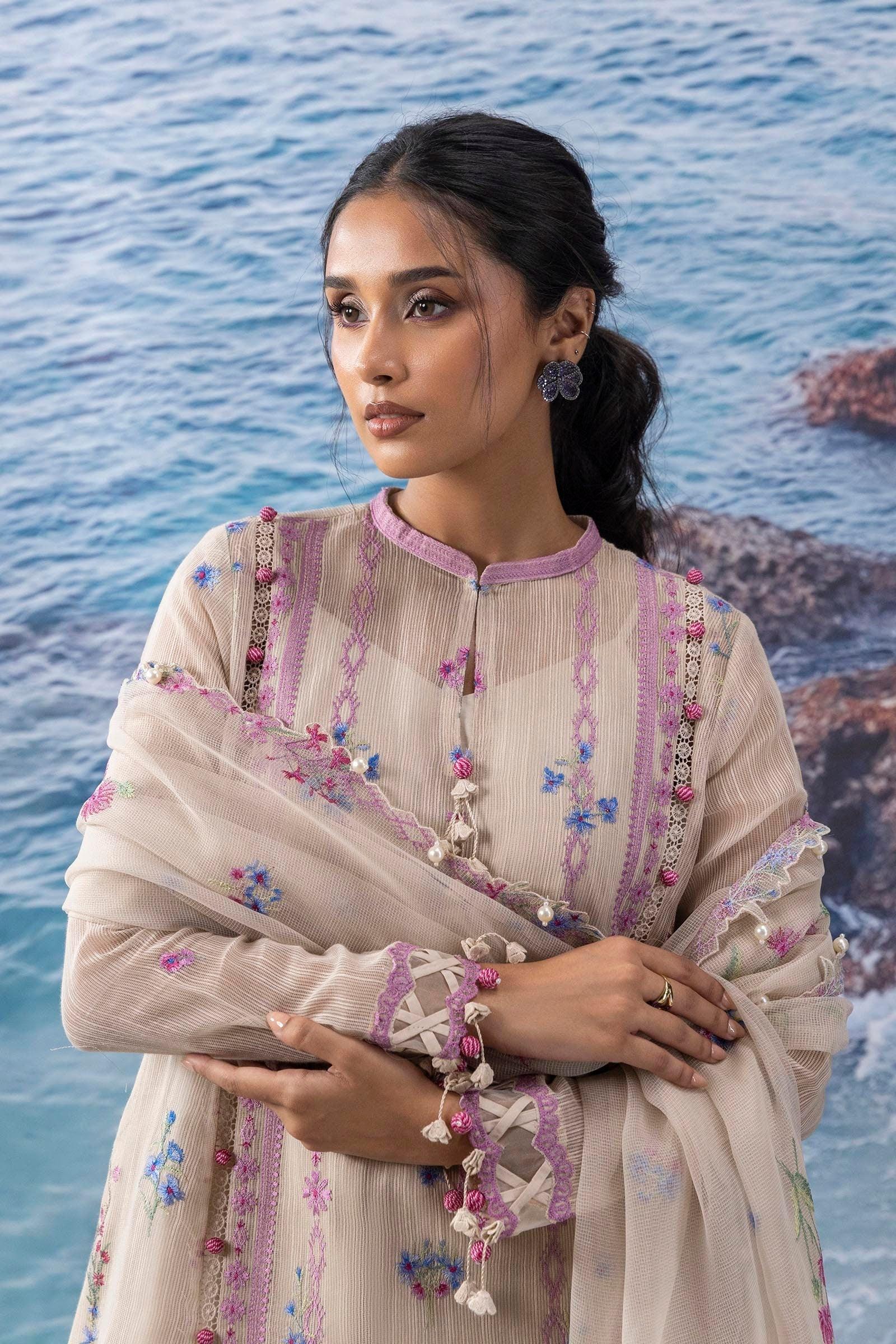 Sana Safinaz | Muzlin Summer 25 | 016A - Rang-e-Khaas