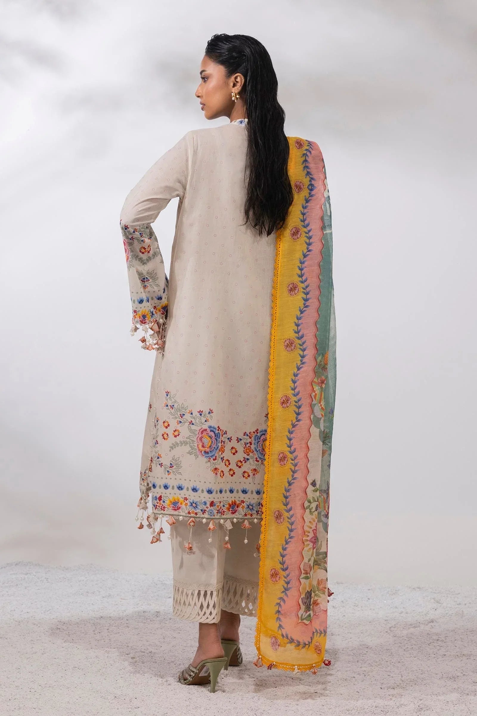Sana Safinaz | Muzlin Summer 25 | 018A - Rang-e-Khaas