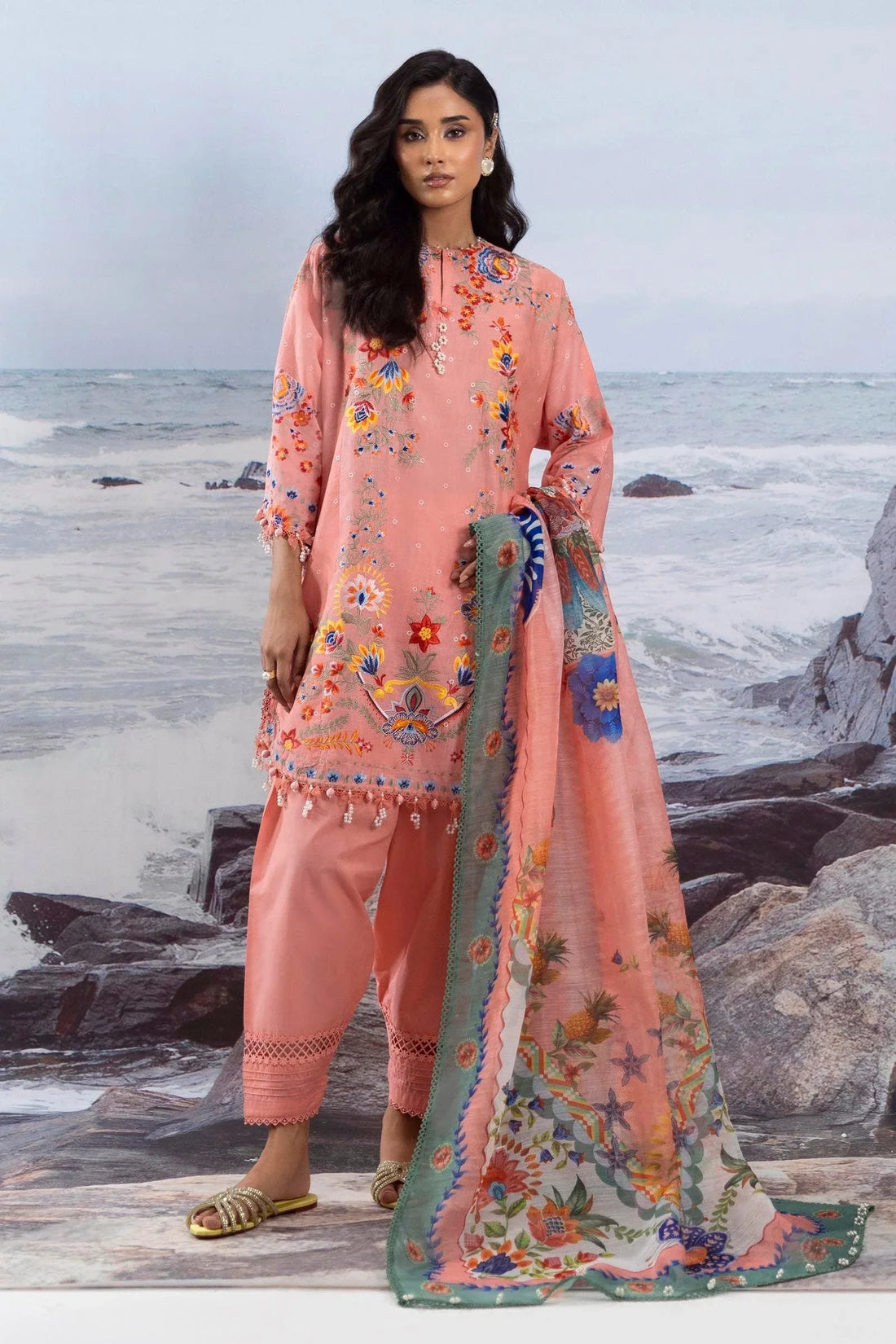 Sana Safinaz | Muzlin Summer 25 | 018B - Rang-e-Khaas