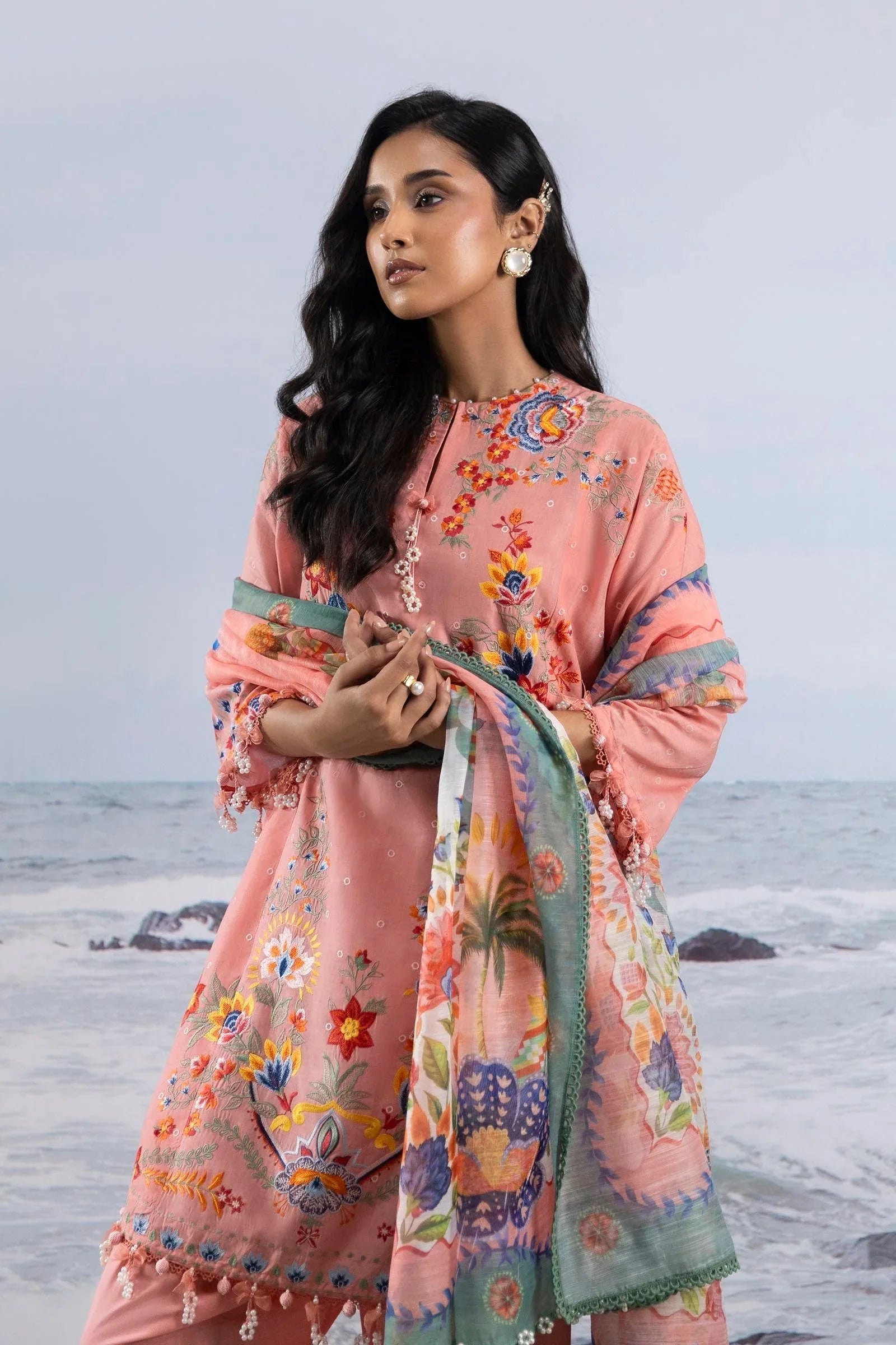 Sana Safinaz | Muzlin Summer 25 | 018B - Rang-e-Khaas