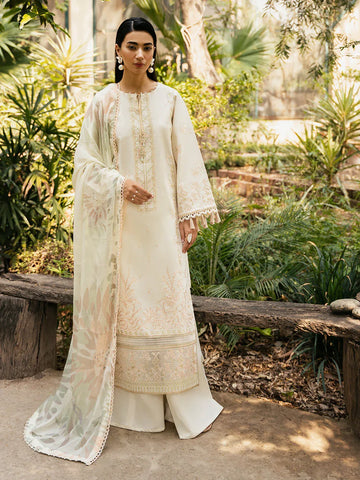 Izel | Dastak Luxury Lawn | MAAHAY - Rang-e-Khaas