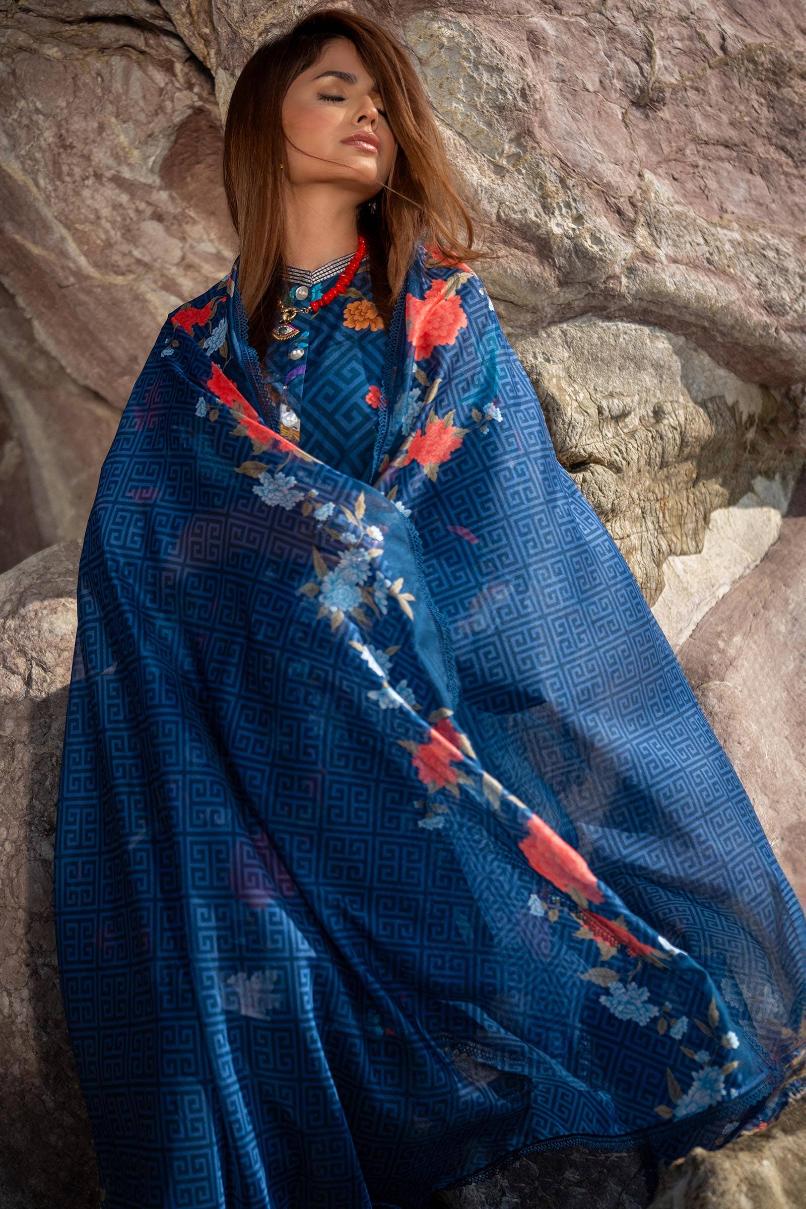 Sana Safinaz | Mahay Spring 24 | H241-013B-2BK - Rang-e-Khaas